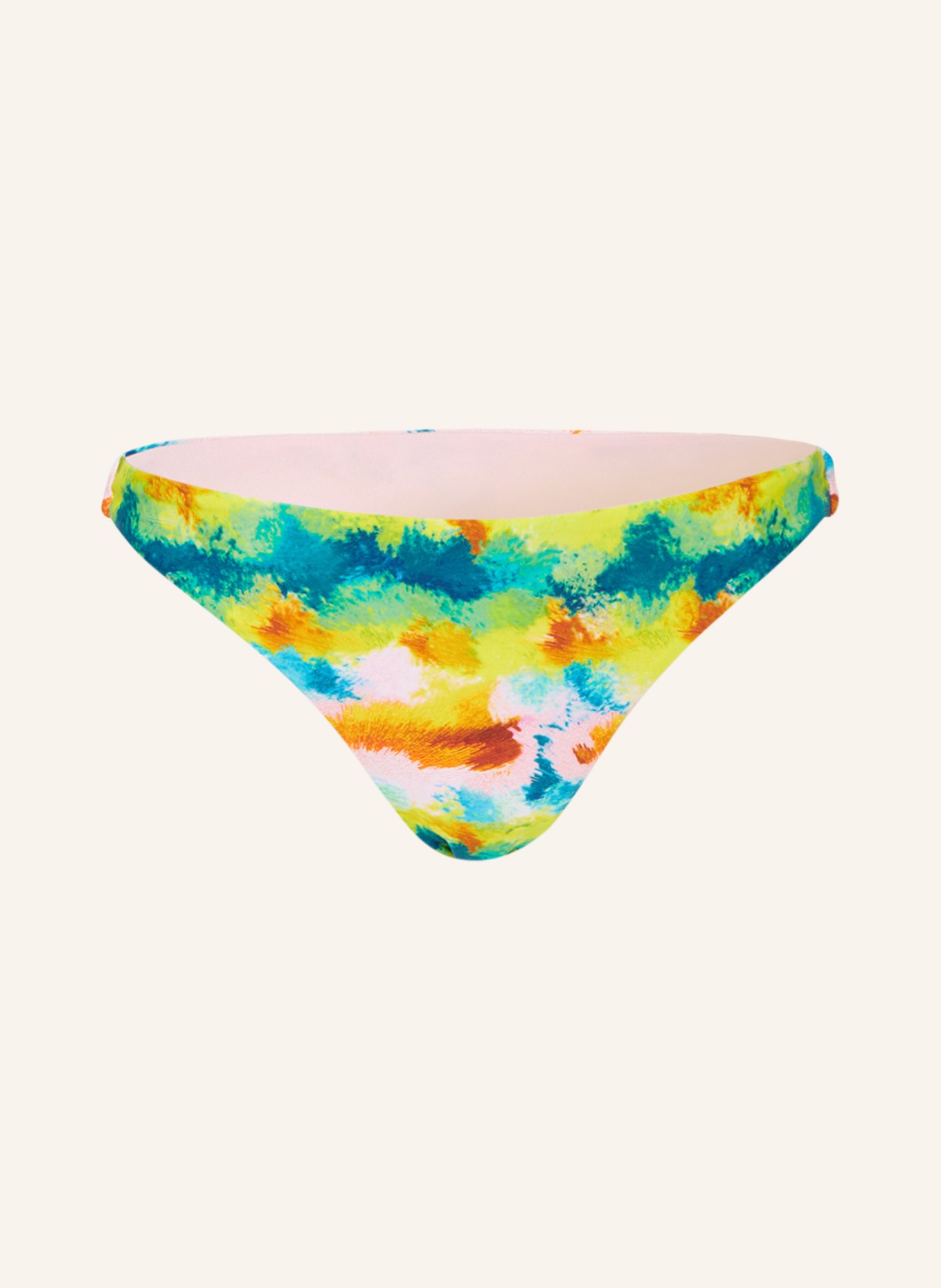 Hot Stuff Brazilian bikini bottoms, Color: GREEN/ YELLOW/ PINK (Image 1)