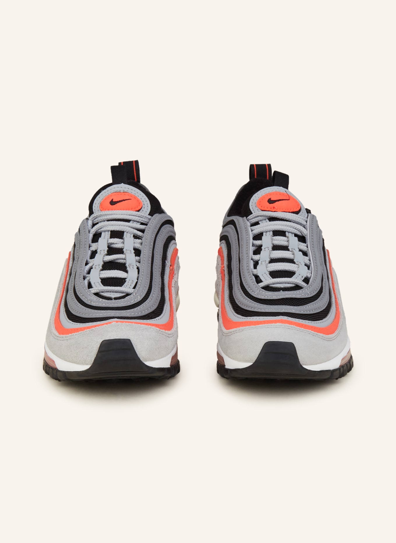 Nike Sneaker AIR MAX 97, Farbe: GRAU/ NEONROT (Bild 3)