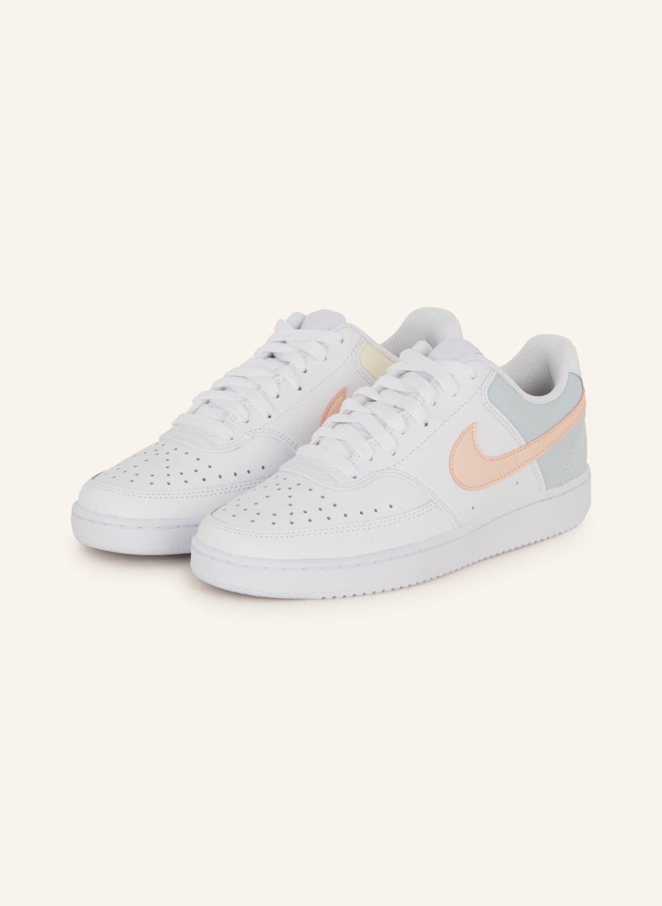 Nike Sneaker COURT VISION LOW, Farbe: WEISS/ NUDE/ ECRU(Bild null)