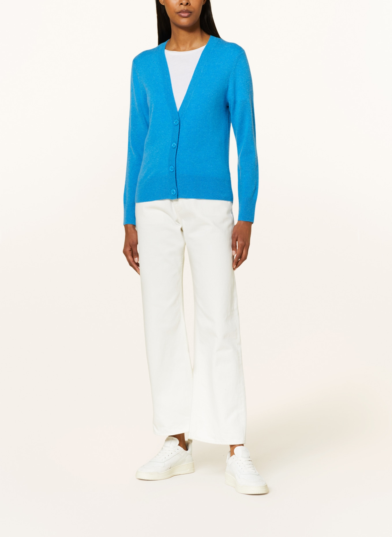 darling harbour Cashmere cardigan, Color: NEON BLUE (Image 2)