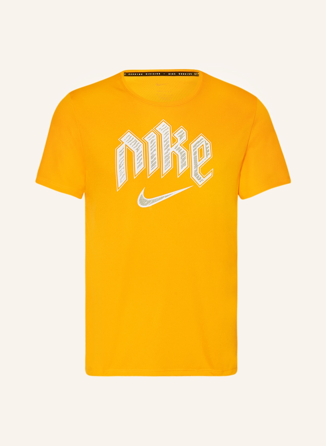 Nike Běžecké tričko DRI-FIT RUN DIVISION MILER, Barva: NEONOVĚ ORANŽOVÁ (Obrázek 1)
