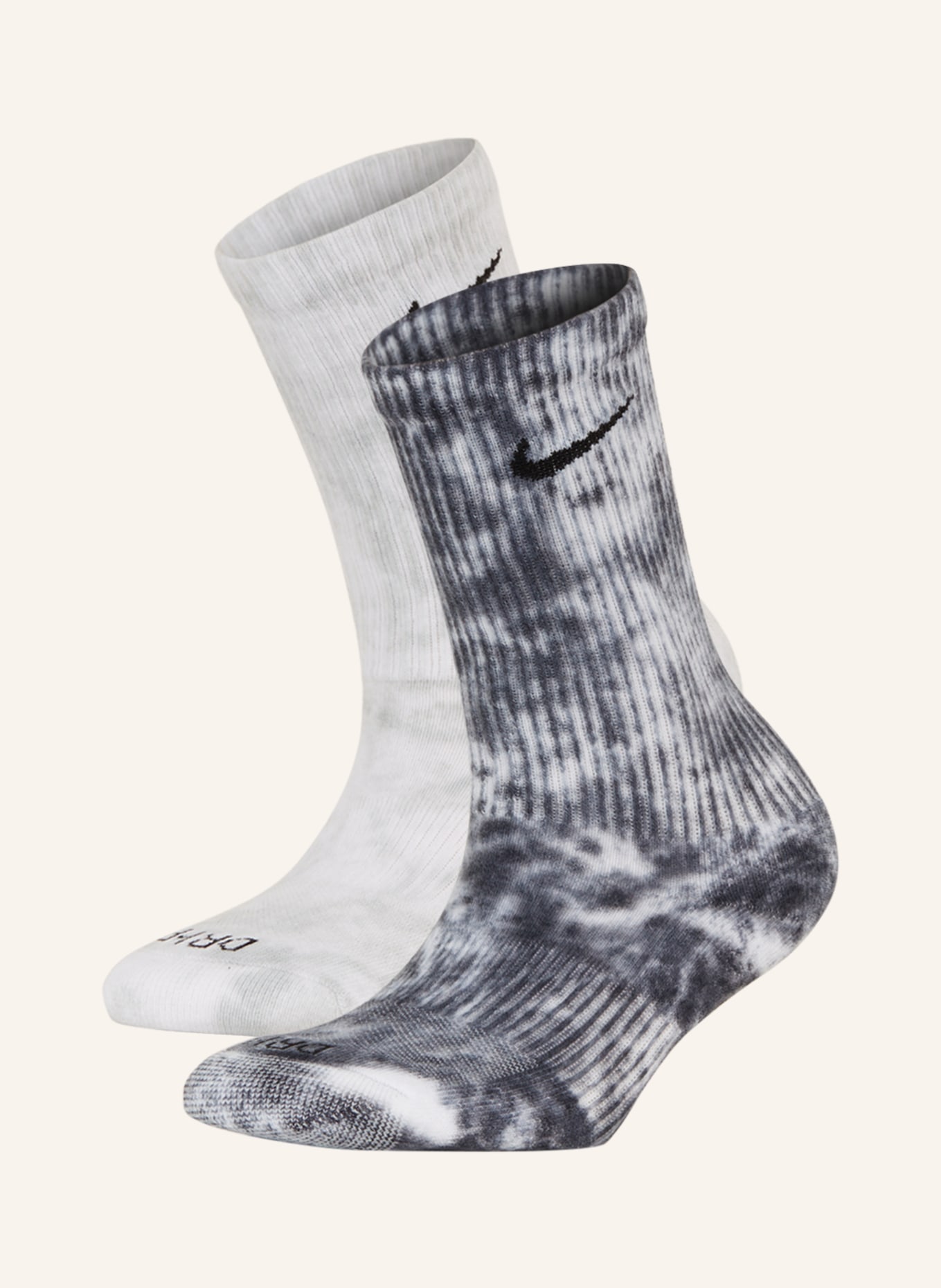 Nike Sportovní ponožky EVERYDAY PLUS, 2 páry v balení, Barva: TMAVĚ ŠEDÁ/ SVĚTLE ŠEDÁ (Obrázek 1)