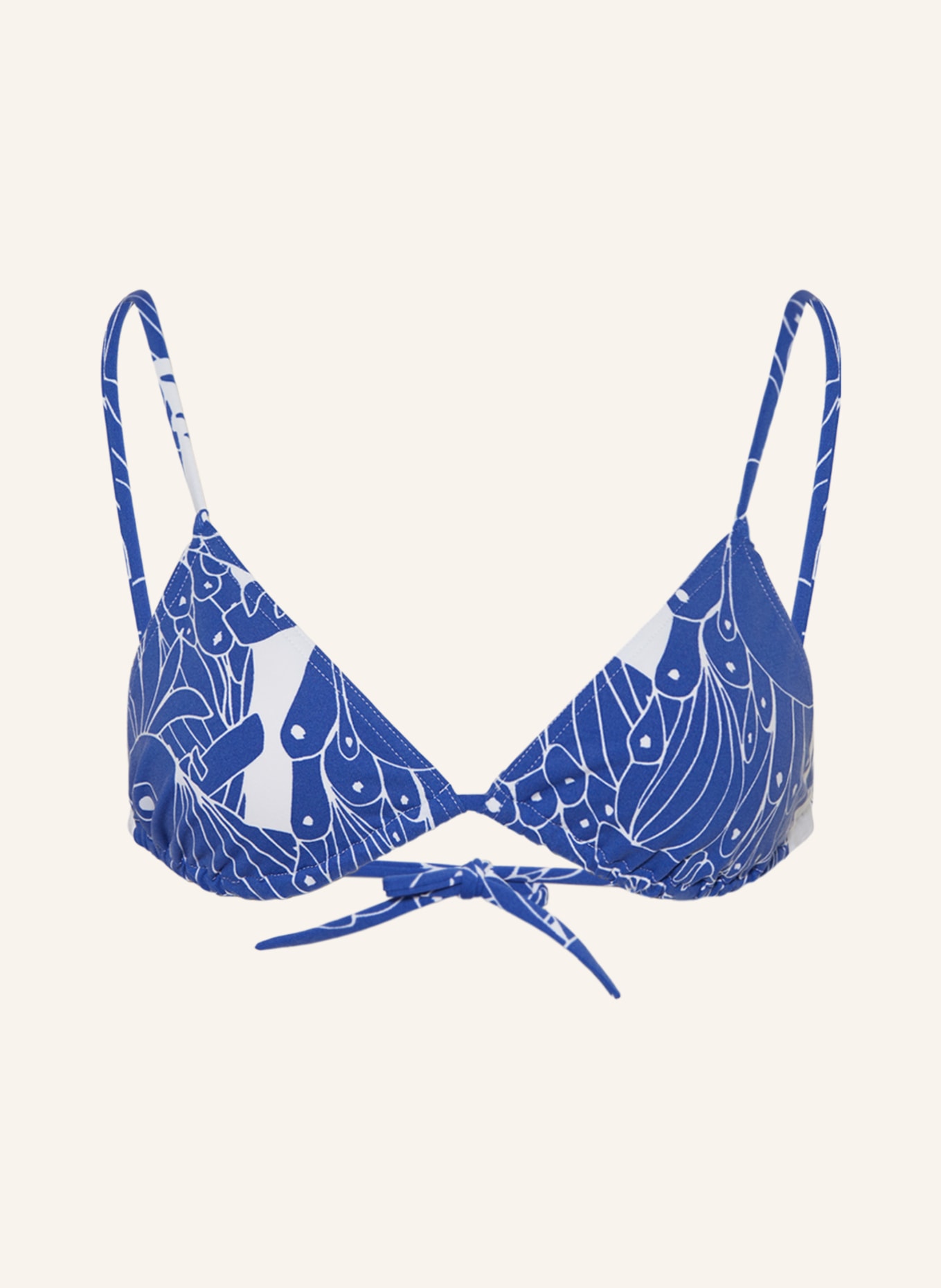 ERES Triangle bikini top CARLOS, Color: BLUE/ WHITE (Image 1)