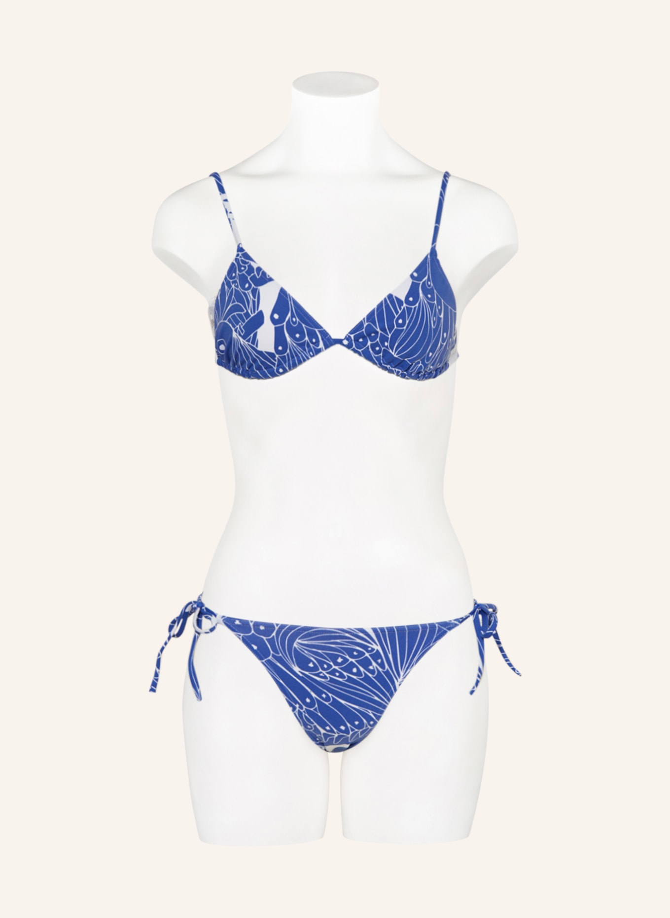 ERES Triangle bikini top CARLOS, Color: BLUE/ WHITE (Image 2)