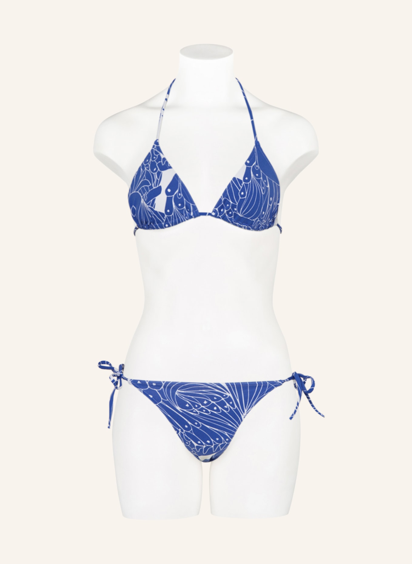 ERES Triangle bikini top CARLOS, Color: BLUE/ WHITE (Image 4)