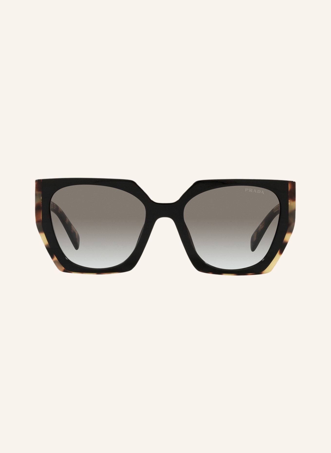 PRADA Sunglasses 0PR15WS, Color: 3890A7 - BLACK/ HAVANA /GRAY GRADIENT (Image 2)