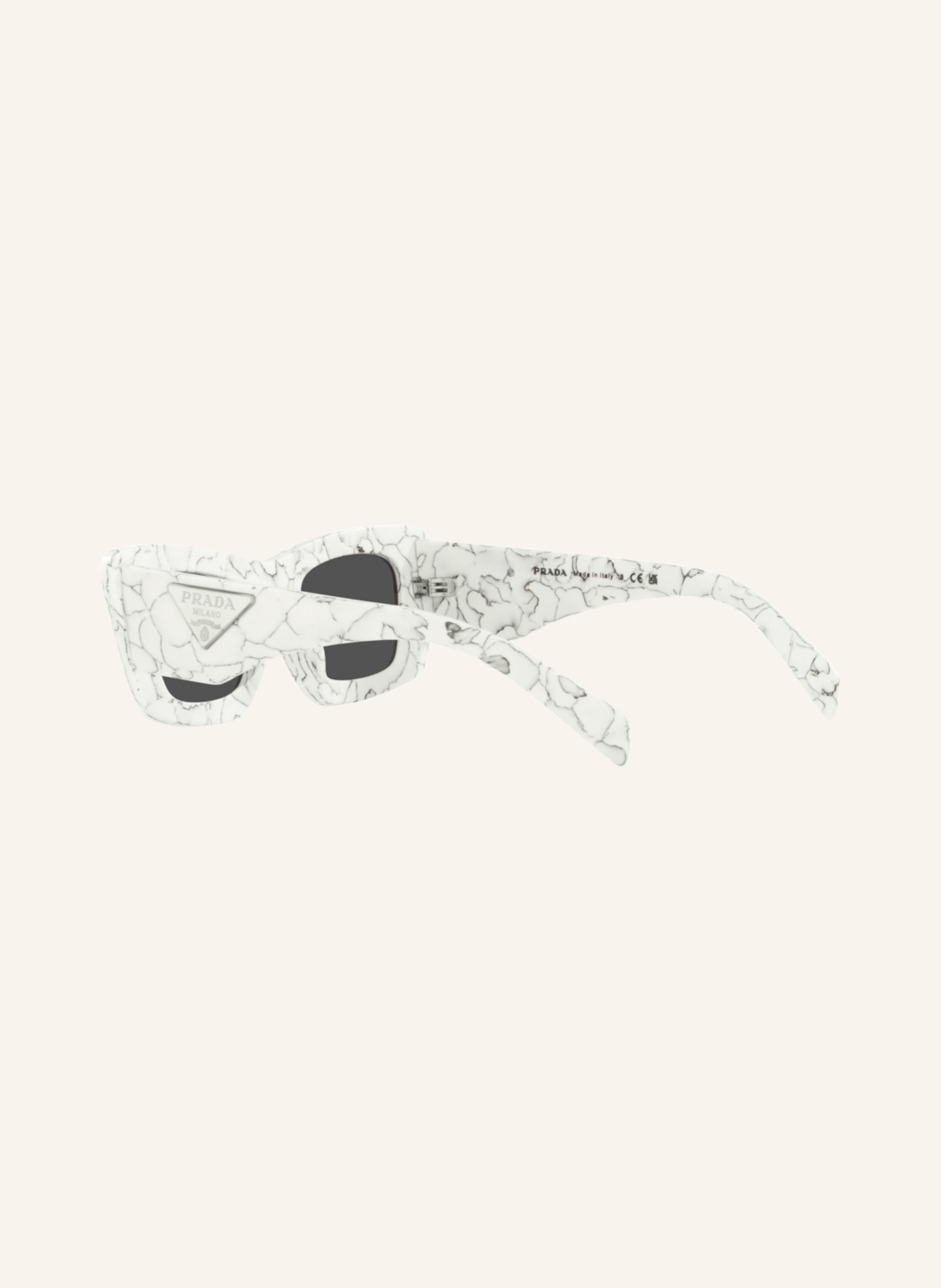 PRADA Sunglasses PR 13ZS, Color: 17D5S0 - WHITE/ GRAY/ DARK GRAY (Image 4)