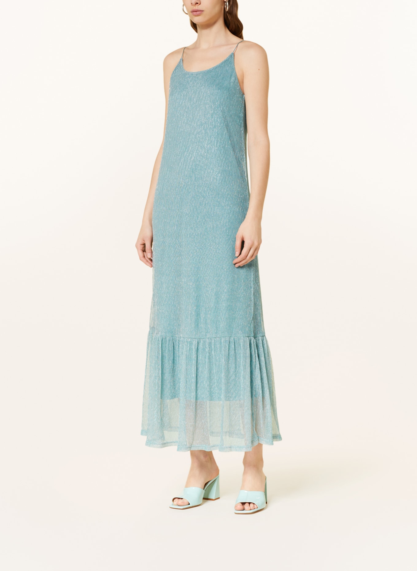 Plissee kleid türkis clearance