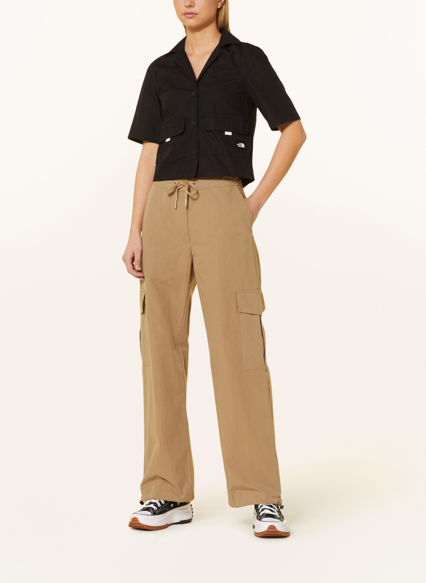 THE NORTH FACE Cropped blouse BOXY, Color: BLACK (Image 2)