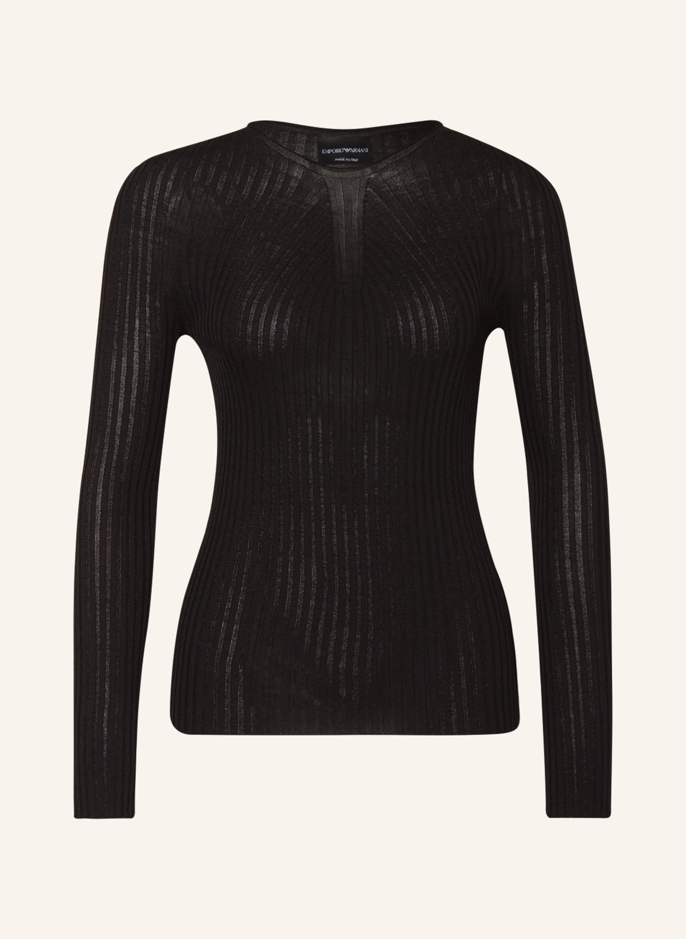EMPORIO ARMANI Knit shirt, Color: BLACK (Image 1)