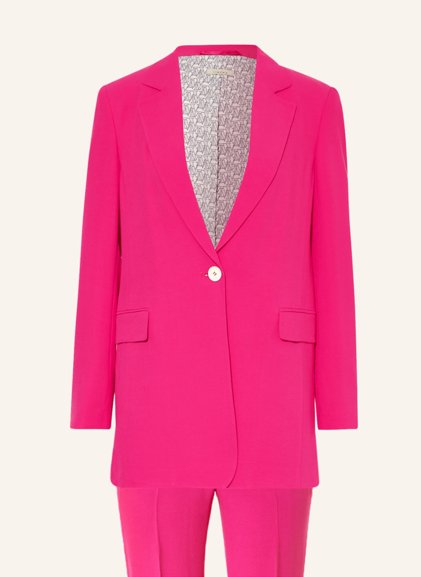 lilienfels Set: Long blazer and wide leg trousers, Color: PINK (Image 1)