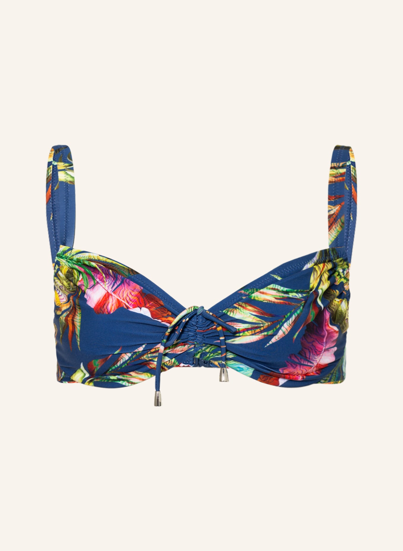 Lidea Underwired bikini top PLUNGE, Color: BLUE/ GREEN (Image 1)