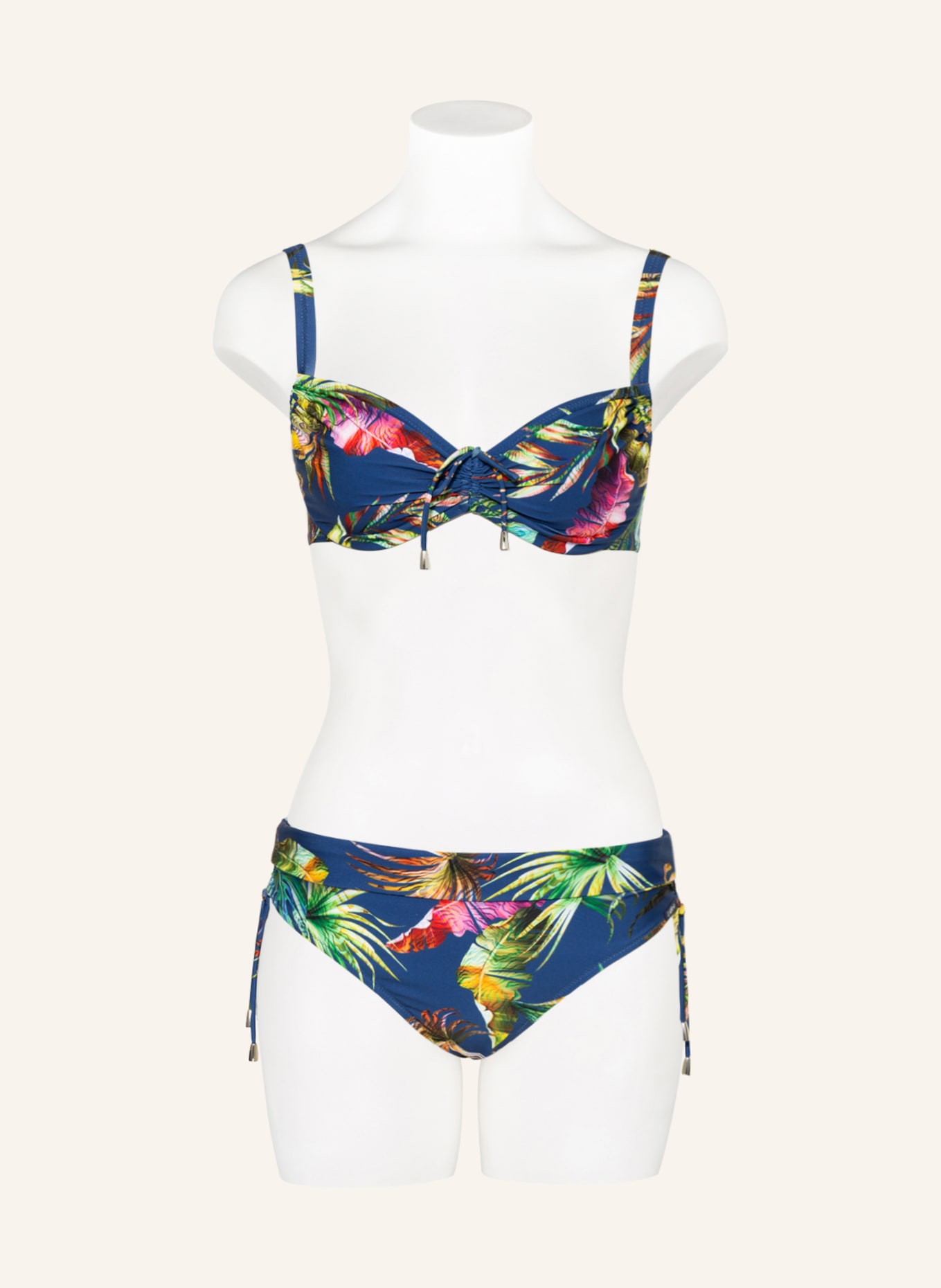 Lidea Underwired bikini top PLUNGE, Color: BLUE/ GREEN (Image 2)
