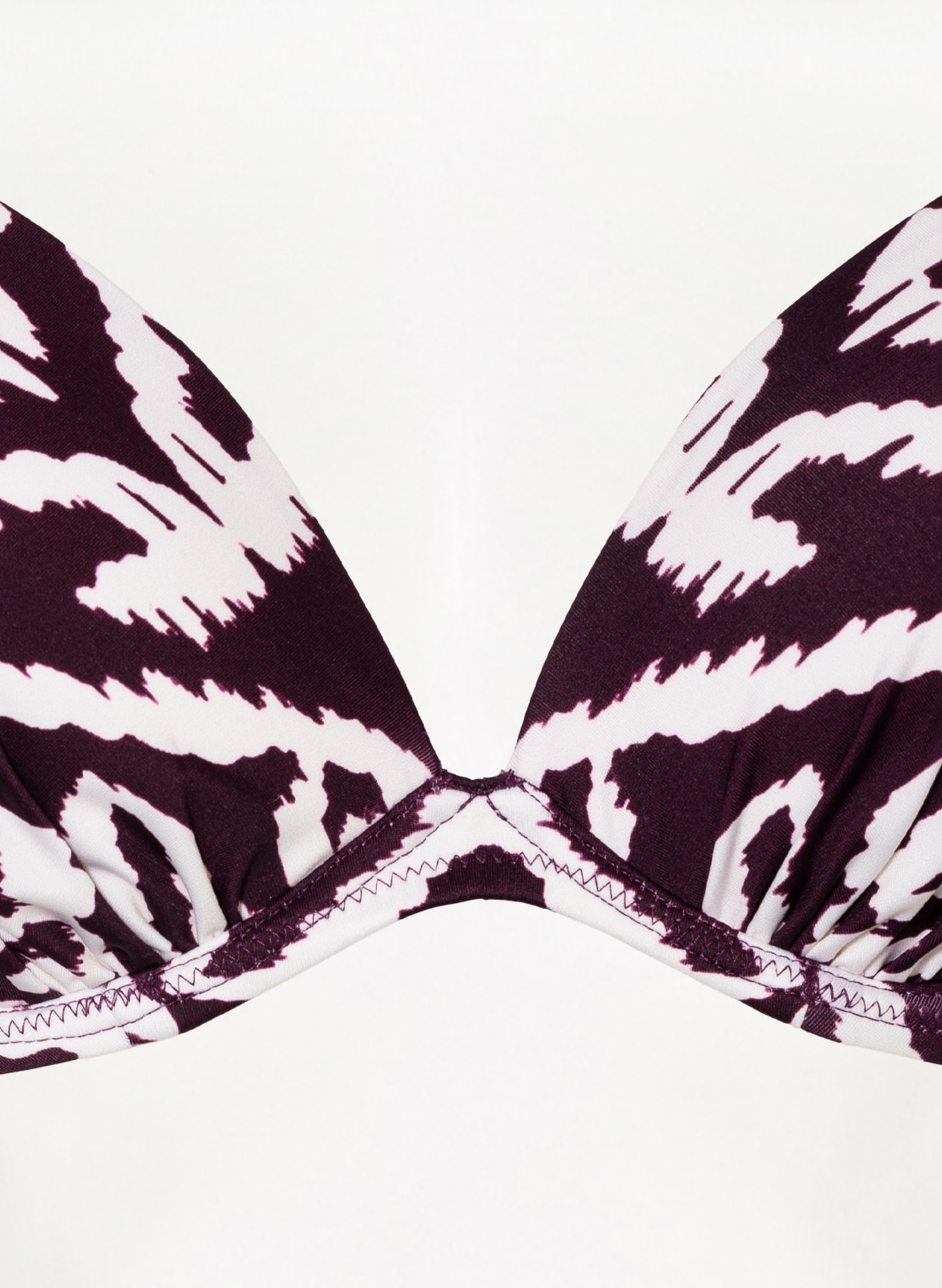 watercult Underwired bikini top MAKRO NOTION, Color: DARK PURPLE/ WHITE (Image 5)