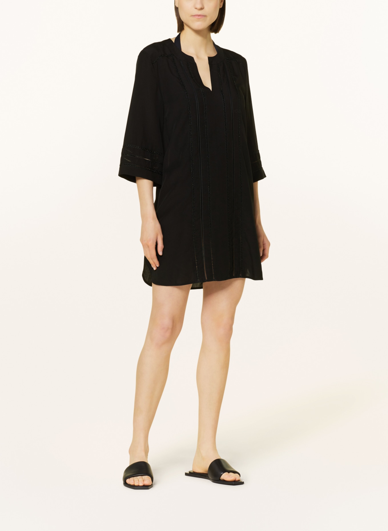 MARYAN MEHLHORN Tunic OUVERTURE with decorative beads, Color: BLACK (Image 2)