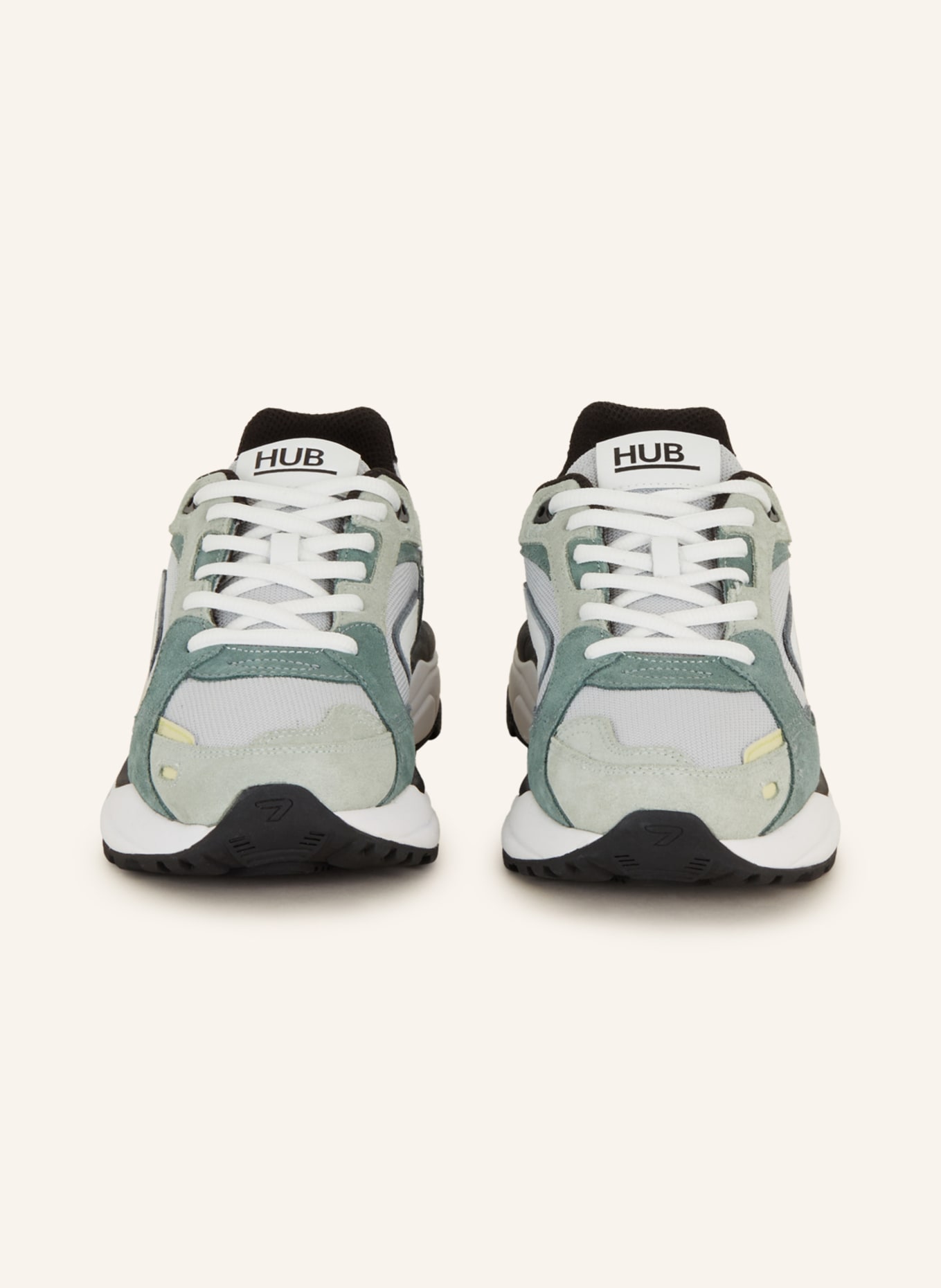 HUB Sneakers SLAM, Color: GREEN/ LIGHT GRAY (Image 3)