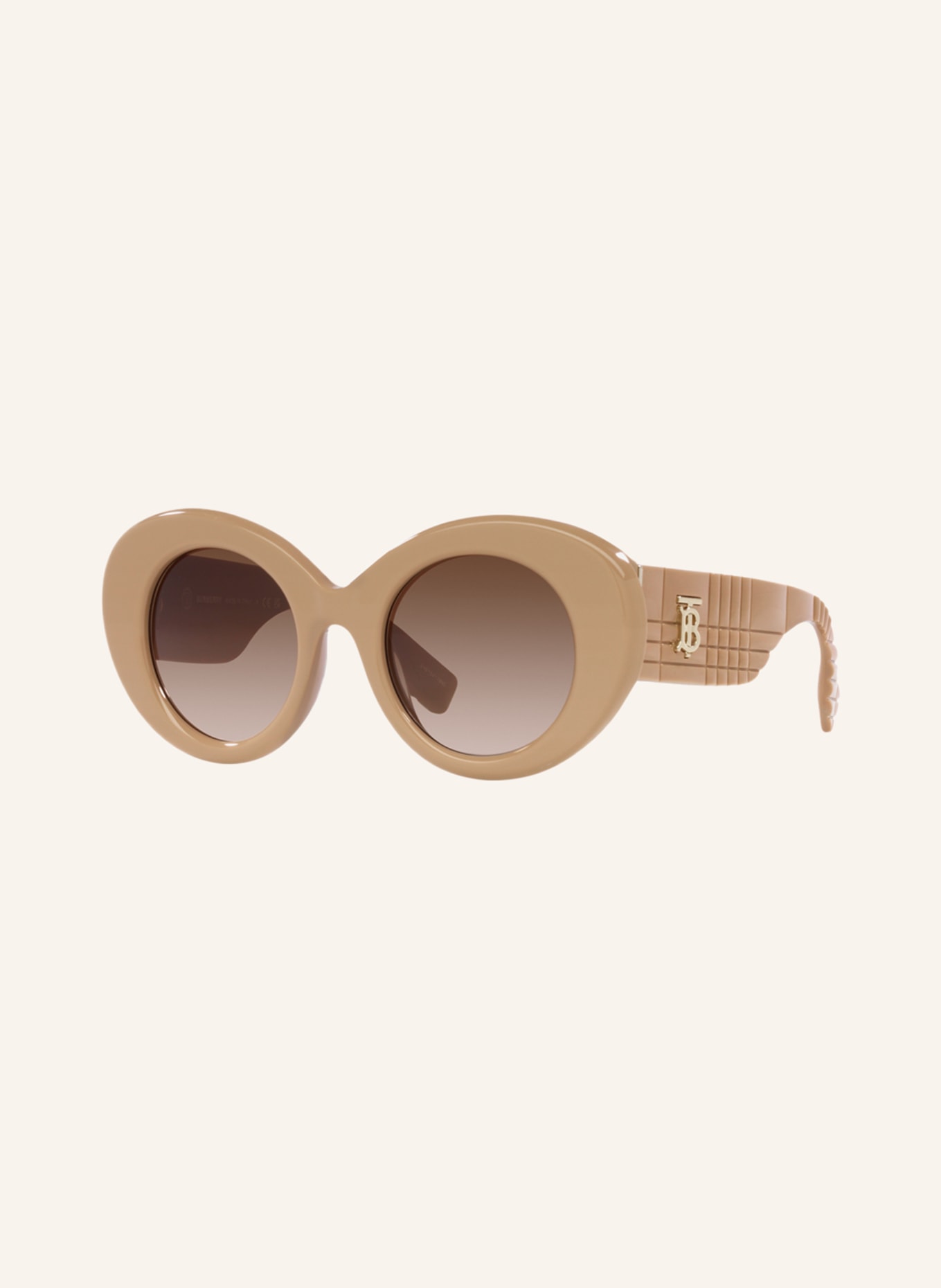 BURBERRY Sunglasses BE4370U, Color: 399013 - BEIGE/ BROWN GRADIENT (Image 1)