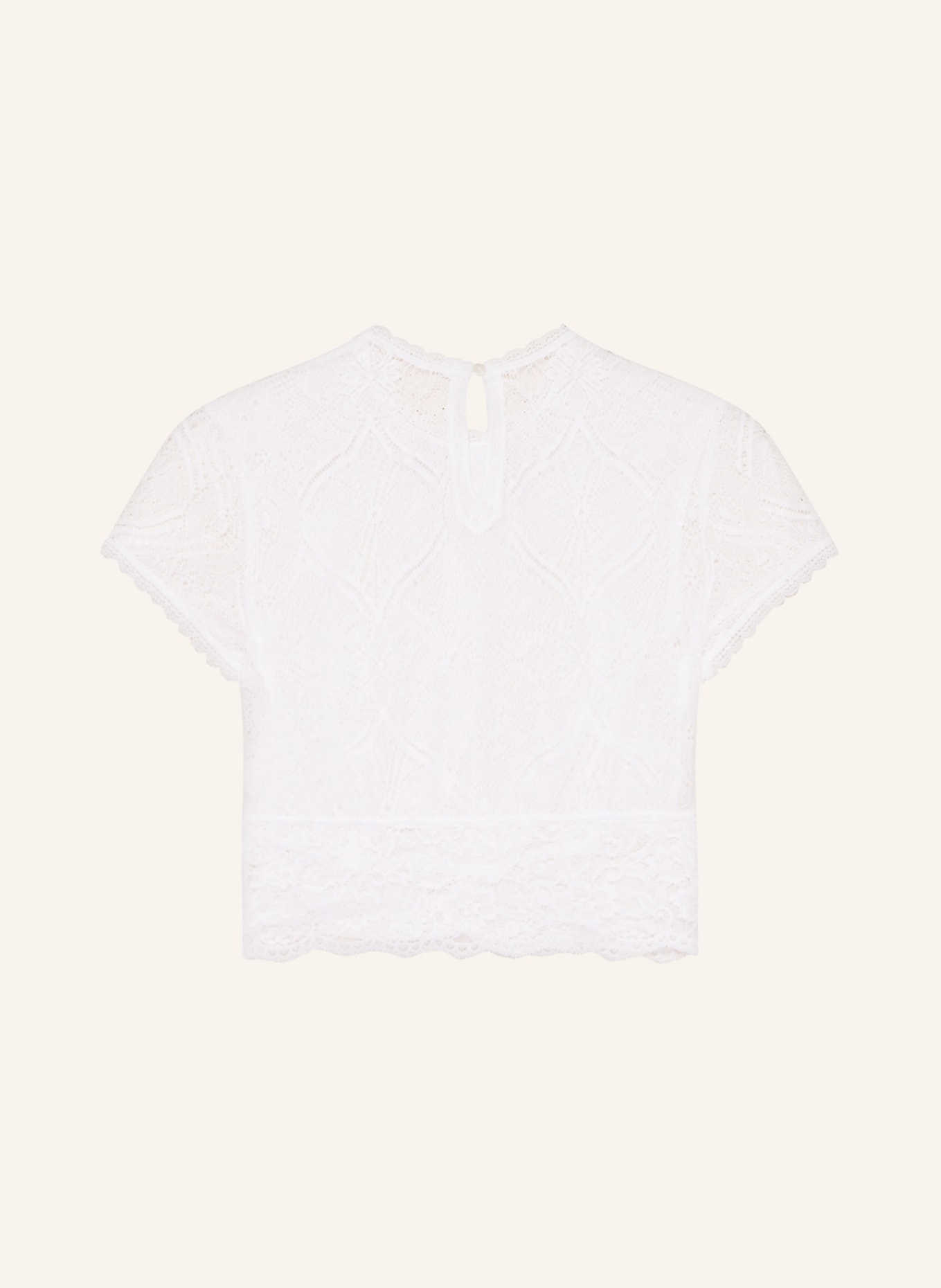 WALDORFF Trachten blouse in lace, Color: WHITE (Image 2)