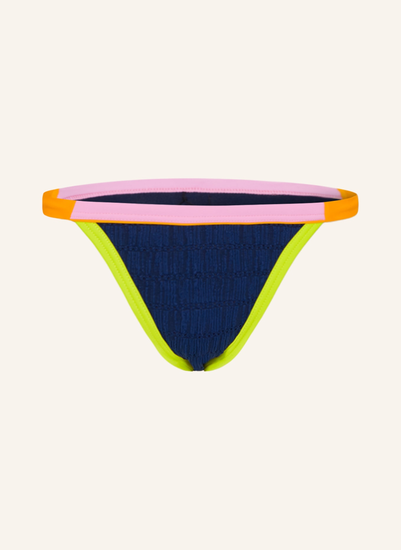 BANANA MOON Dół od bikini basic HABANCOLOR FIABA, Kolor: GRANATOWY/ JASNOFIOLETOWY/ ŻÓŁTY (Obrazek 1)