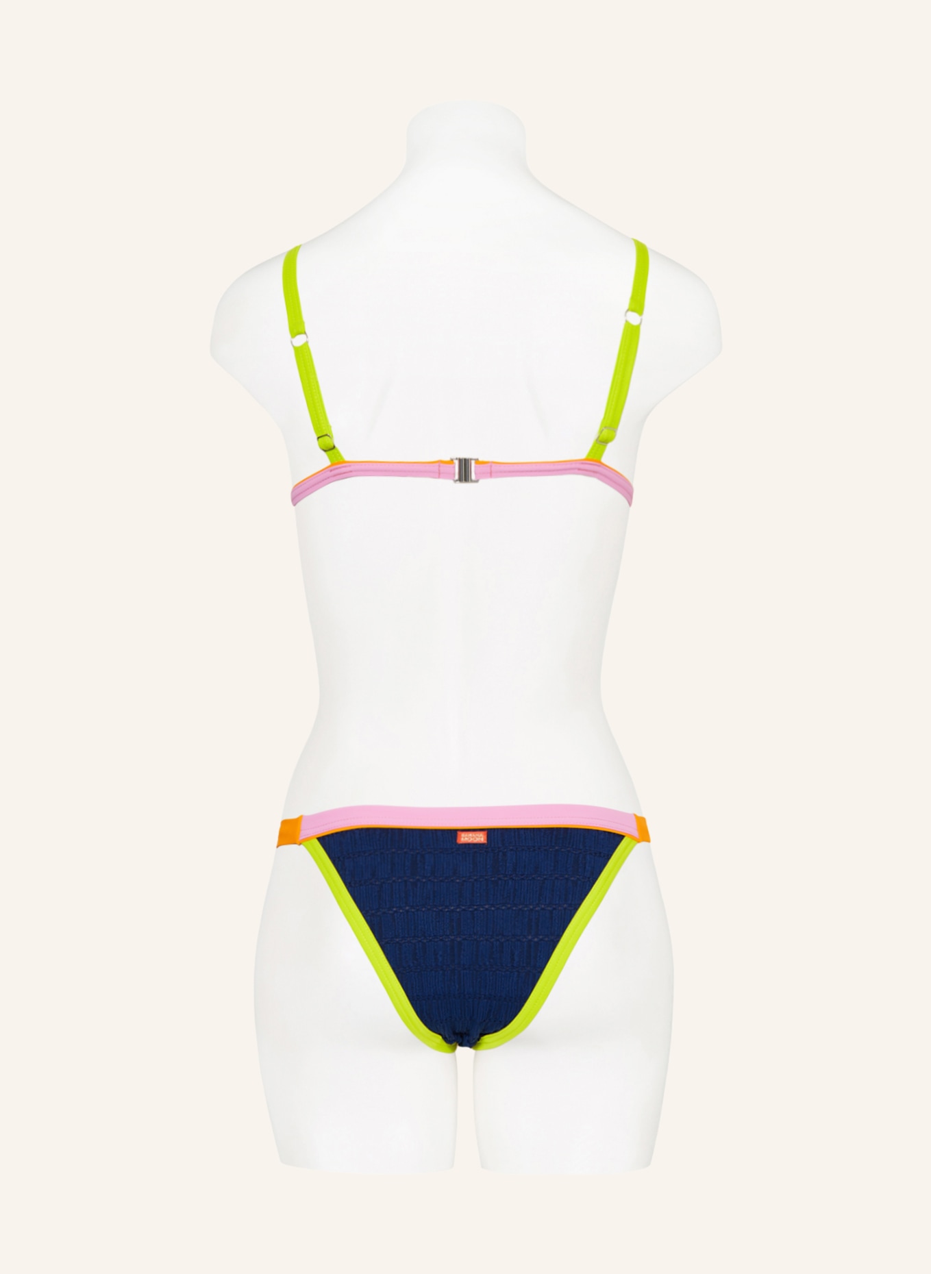BANANA MOON Bralette-Bikini-Top HABANCOLOR TANEO, Farbe: DUNKELBLAU/ HELLLILA/ GELB (Bild 3)