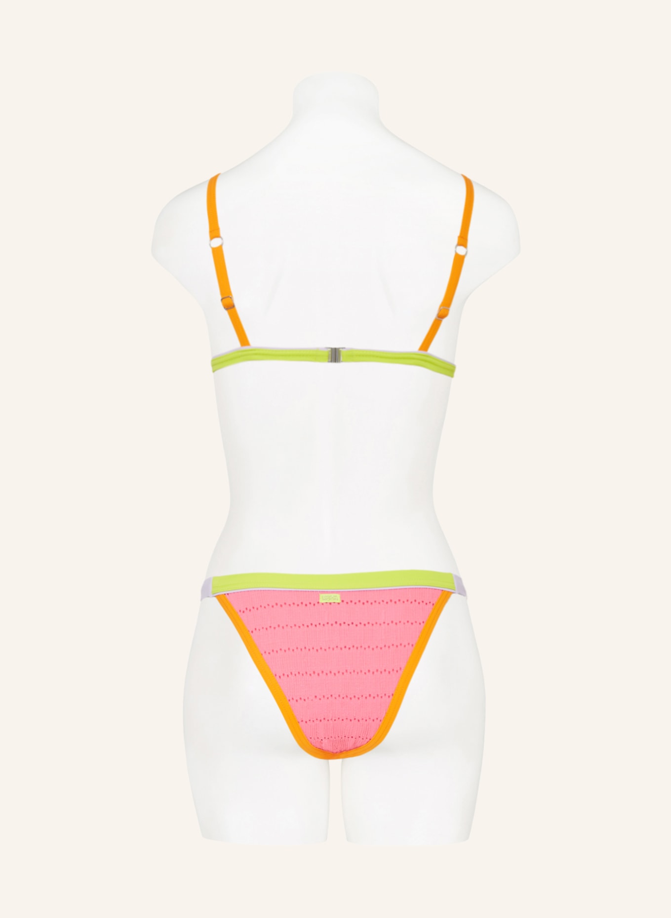 BANANA MOON Bralette-Bikini-Top HABANCOLOR TANEO, Farbe: PINK/ NEONGRÜN/ ORANGE (Bild 3)