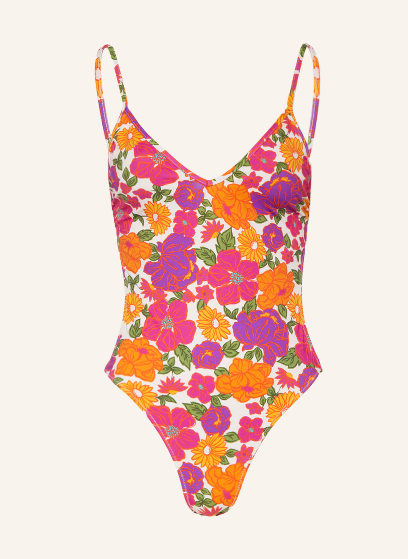 BANANA MOON Swimsuit AUSTINS SECRET, Color: PURPLE/ ORANGE/ GREEN (Image 1)