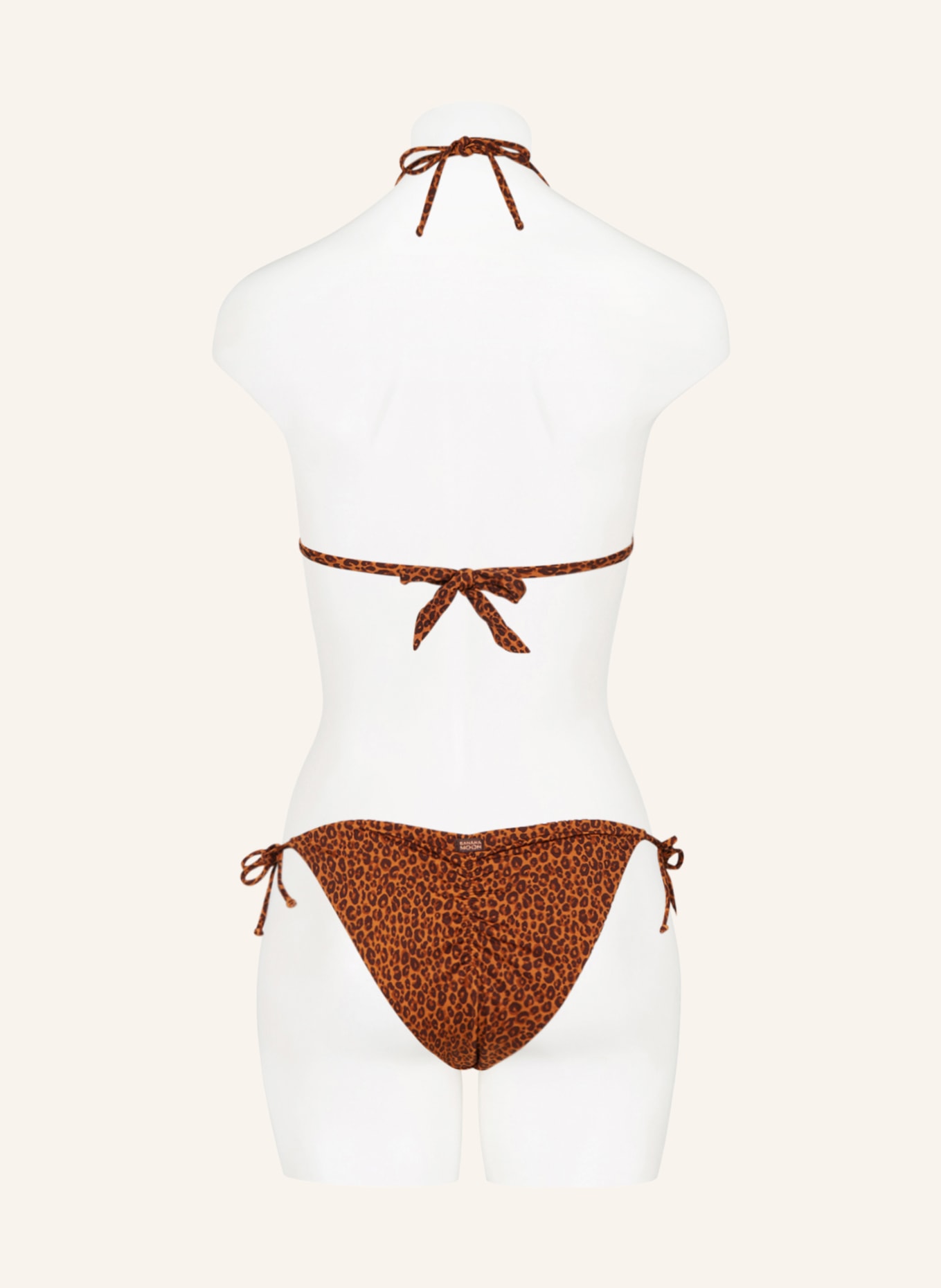 BANANA MOON Triangle bikini top PANTERA RICO reversible, Color: BROWN/ DARK BROWN/ LIGHT BROWN (Image 3)
