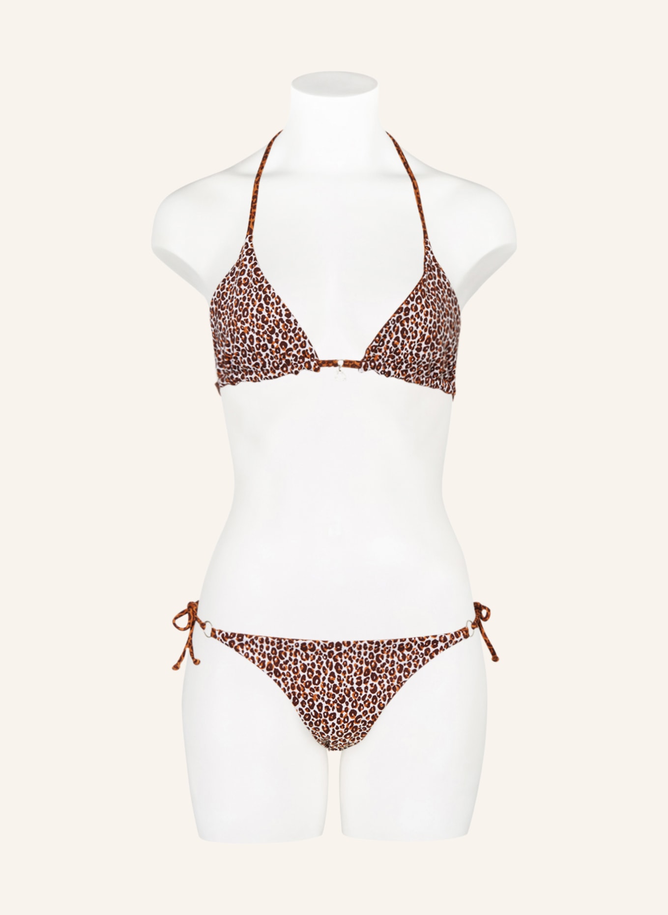 BANANA MOON Triangle bikini top PANTERA RICO reversible, Color: BROWN/ DARK BROWN/ LIGHT BROWN (Image 4)