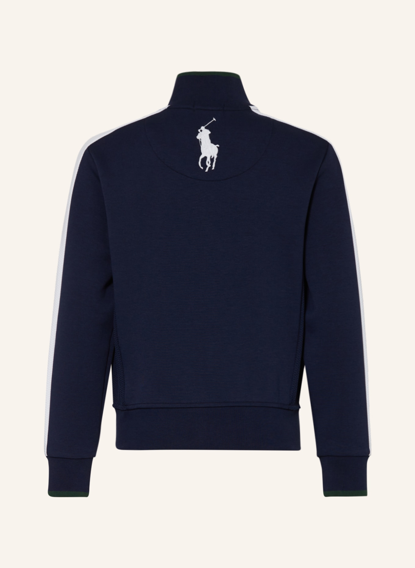 POLO RALPH LAUREN Sweatjacke WIMBLEDON mit Galonstreifen: DUNKELBLAU