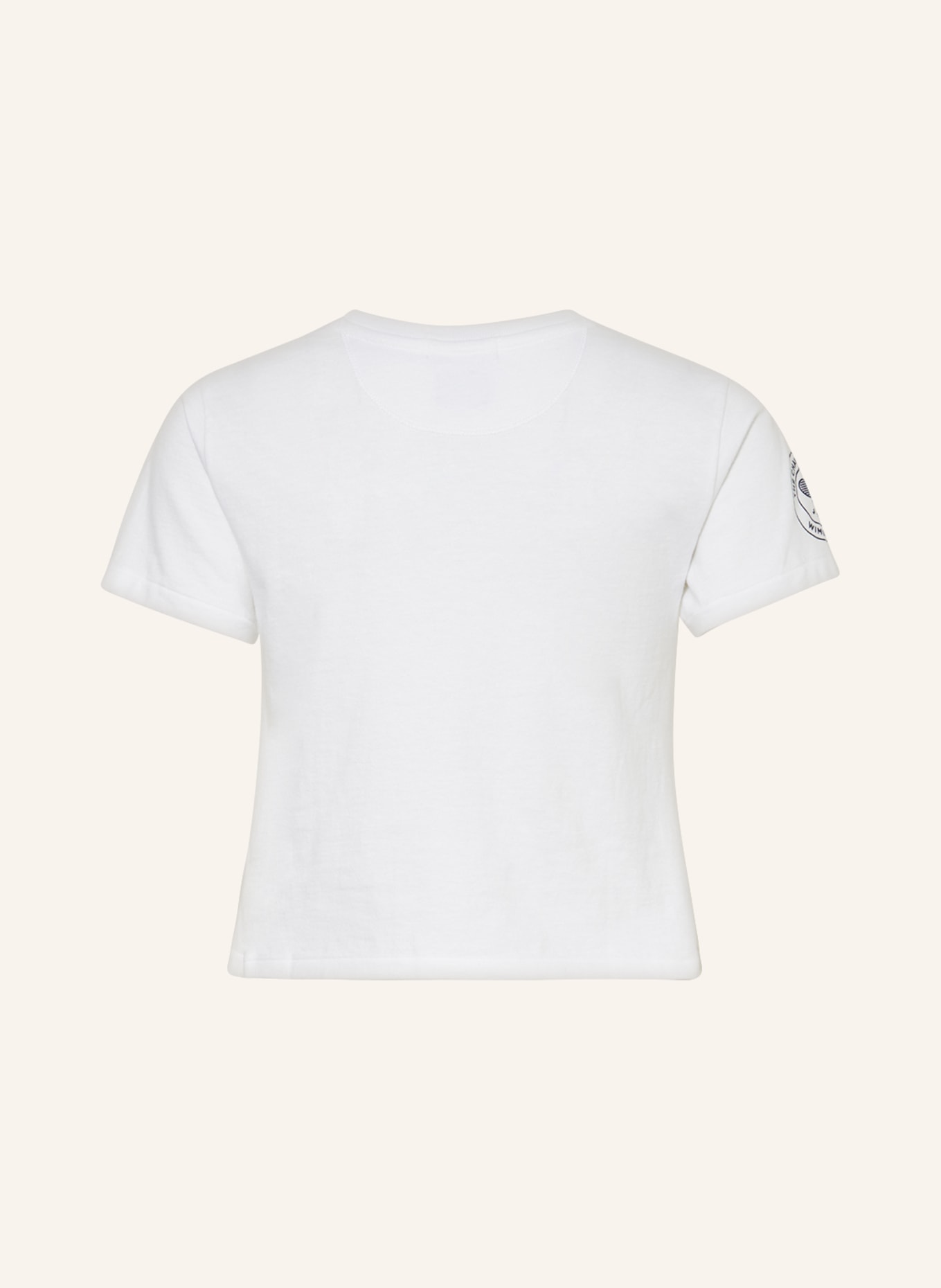 POLO RALPH LAUREN Cropped-Shirt, Farbe: WEISS/ DUNKELBLAU/ GRÜN (Bild 2)