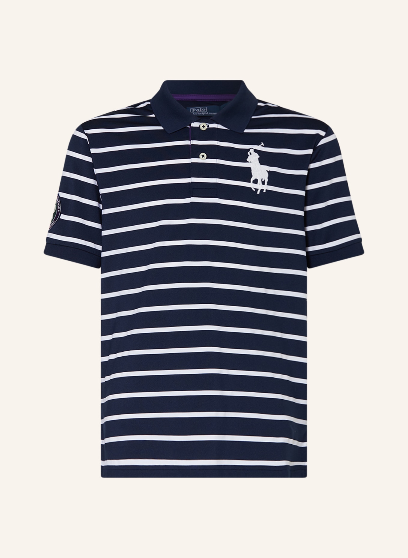 POLO RALPH LAUREN Jersey-Poloshirt, Farbe: DUNKELBLAU/ WEISS (Bild 1)