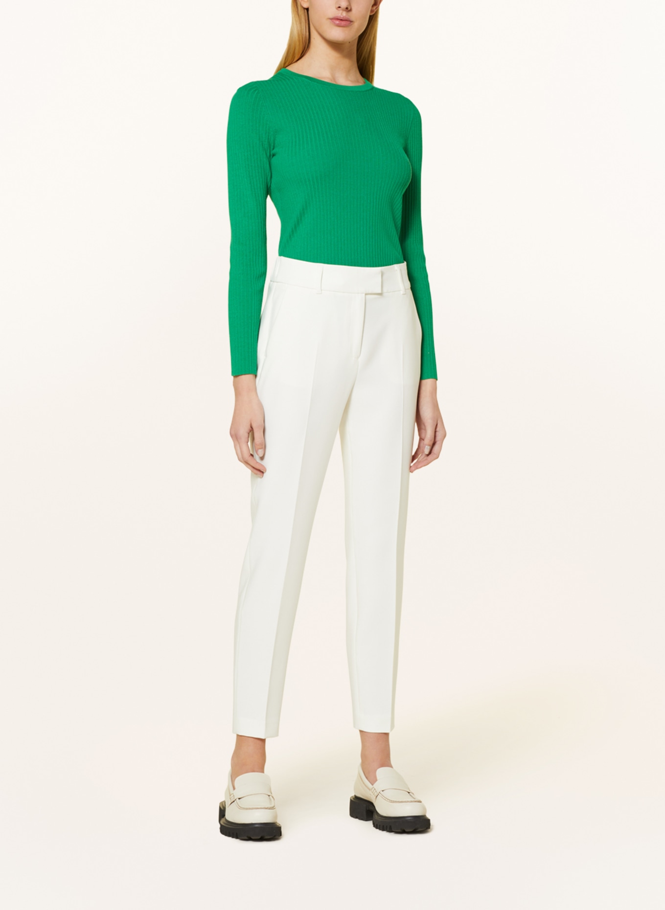 s.Oliver BLACK LABEL Trousers, Color: WHITE (Image 2)