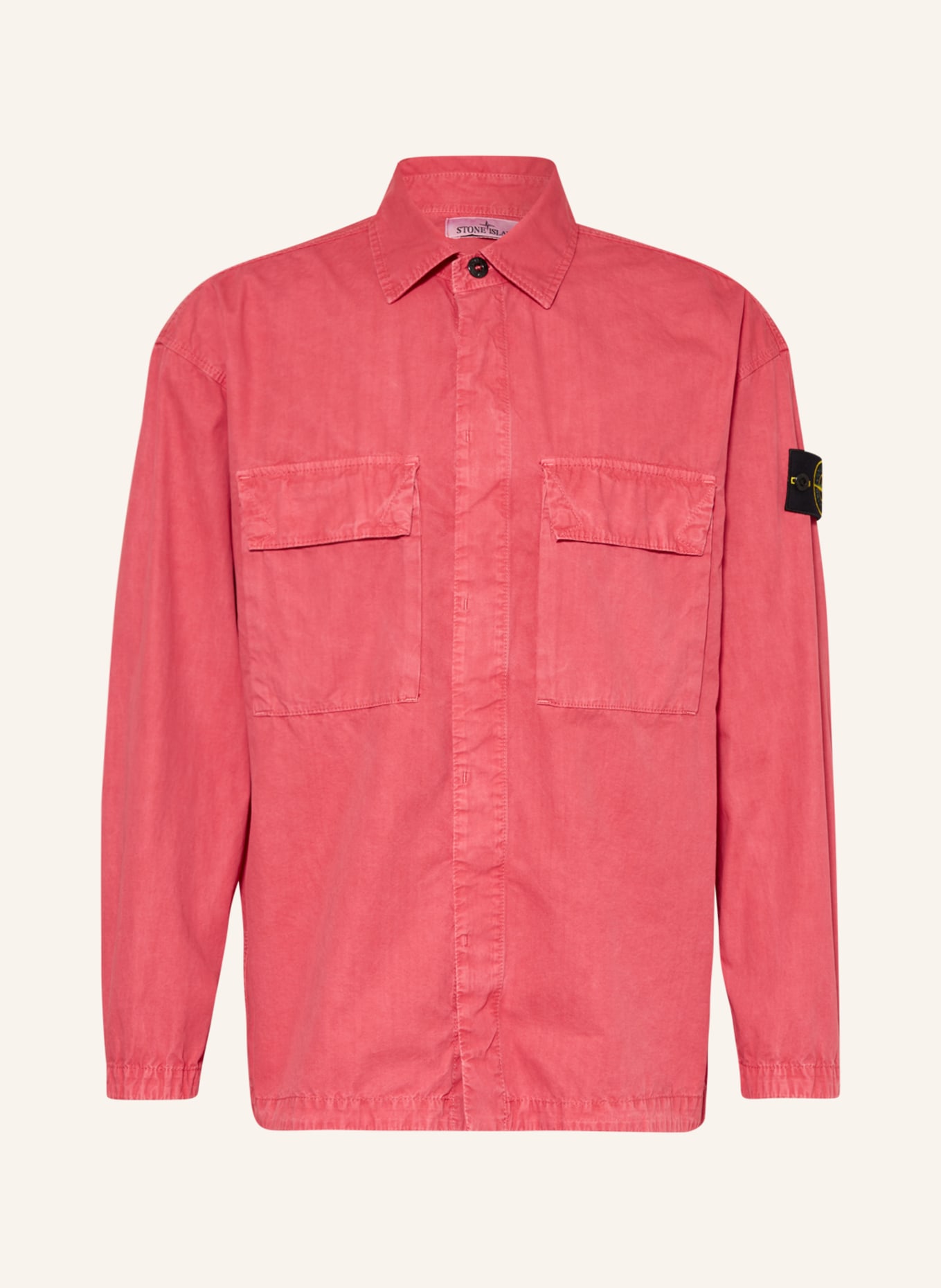 STONE ISLAND Overshirt, Color: RED (Image 1)