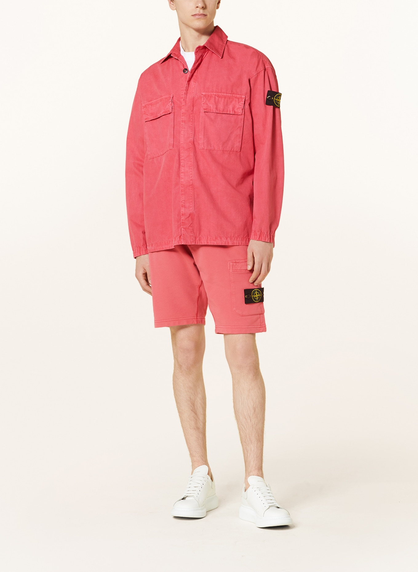 STONE ISLAND Overshirt, Color: RED (Image 2)