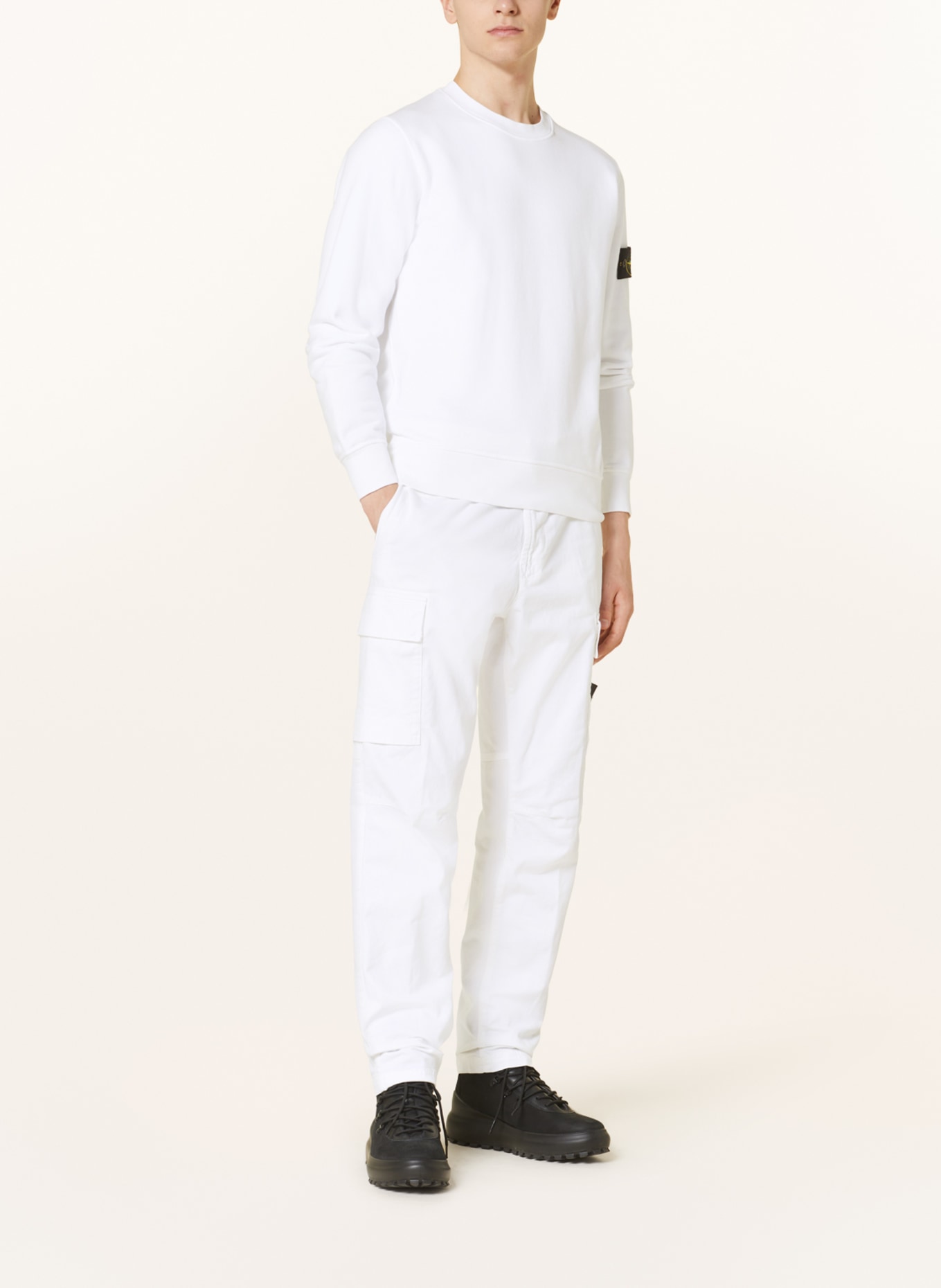 STONE ISLAND Cargo pants Regular tapered fit, Color: WHITE (Image 2)