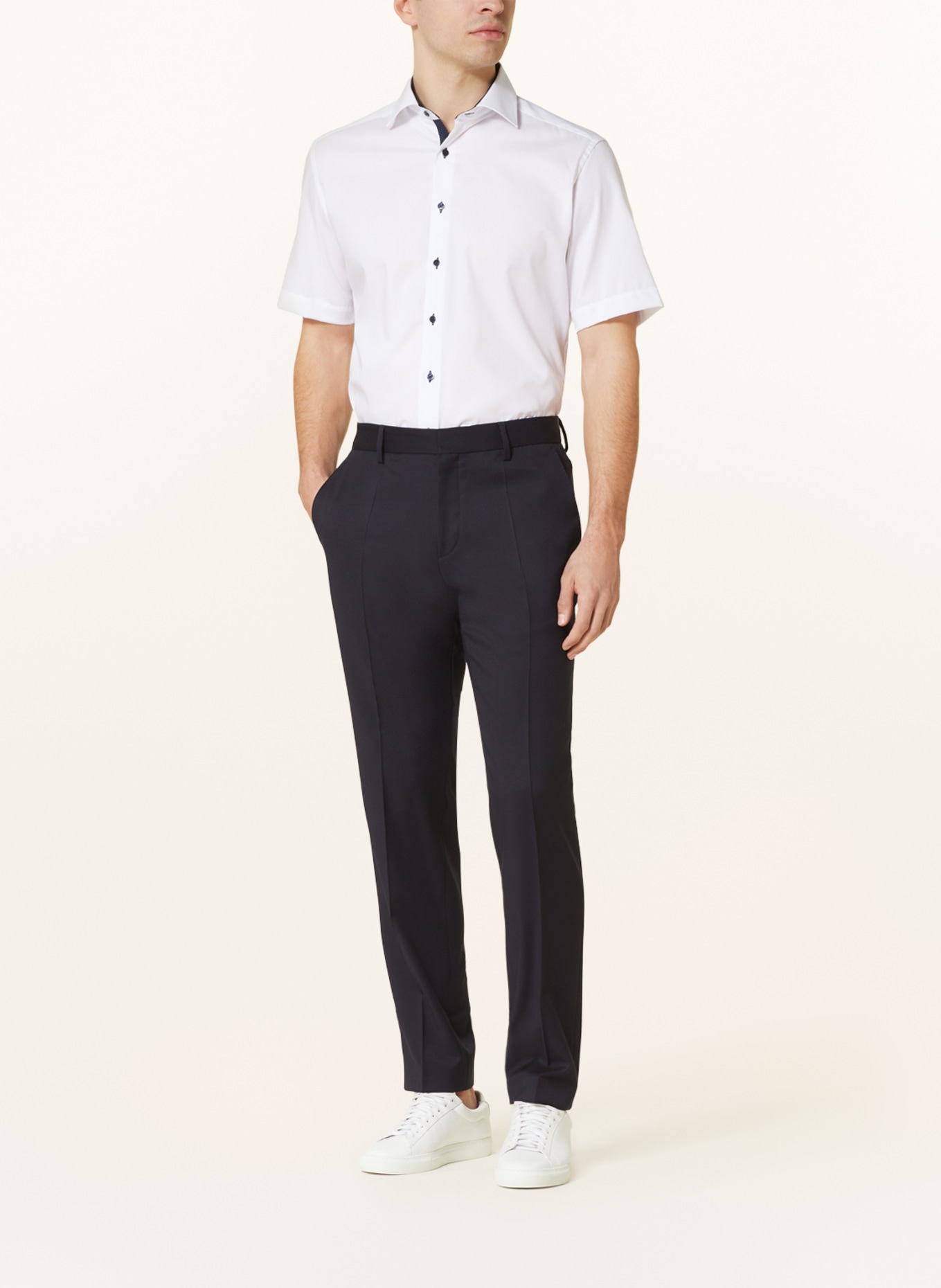 ETERNA Short sleeve shirt modern fit, Color: WHITE (Image 2)