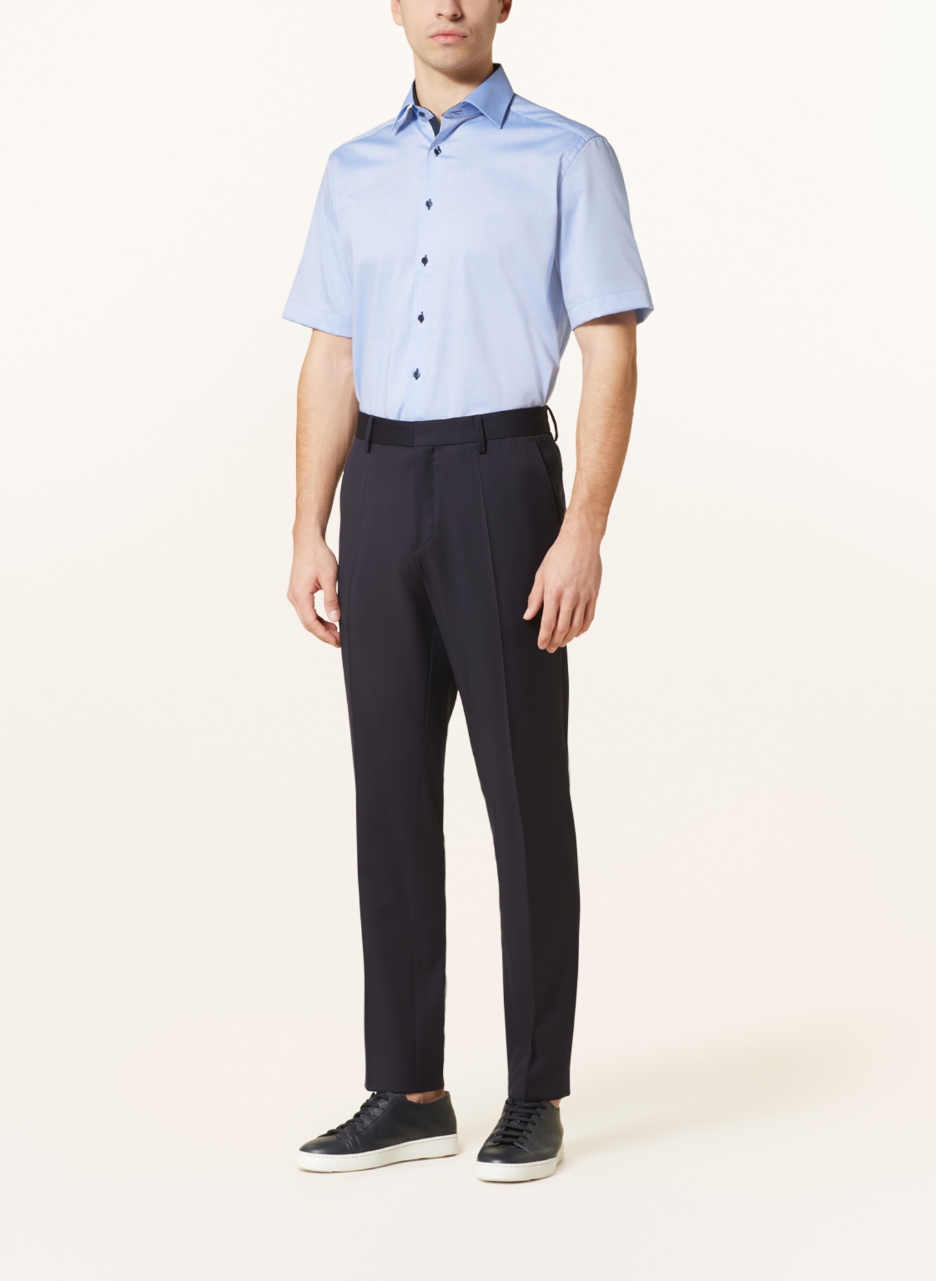 ETERNA Short sleeve shirt modern fit, Color: LIGHT BLUE (Image 2)