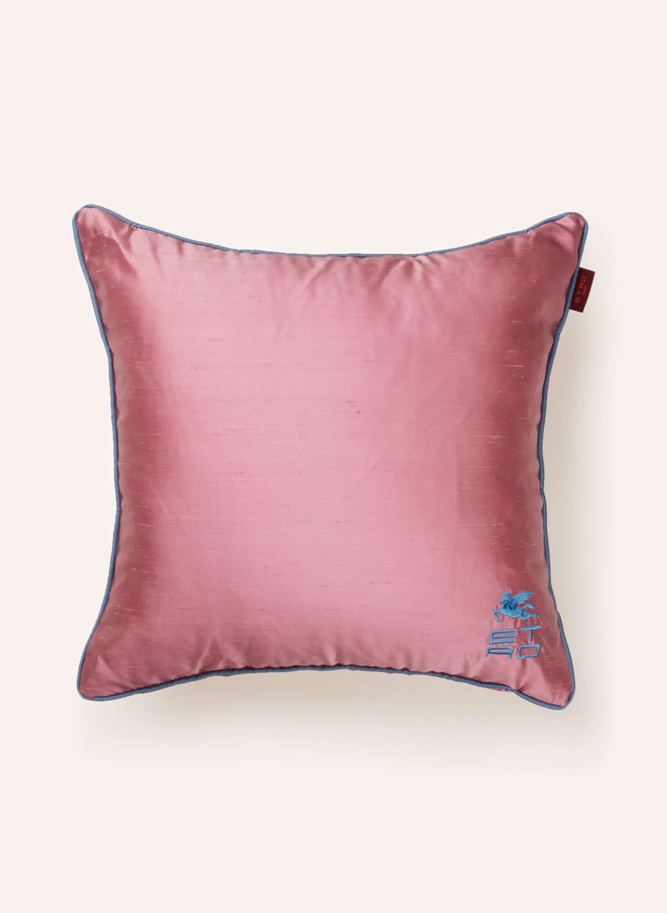 ETRO Home Decorative cushion made of silk, Color: LIGHT RED (Image 1)