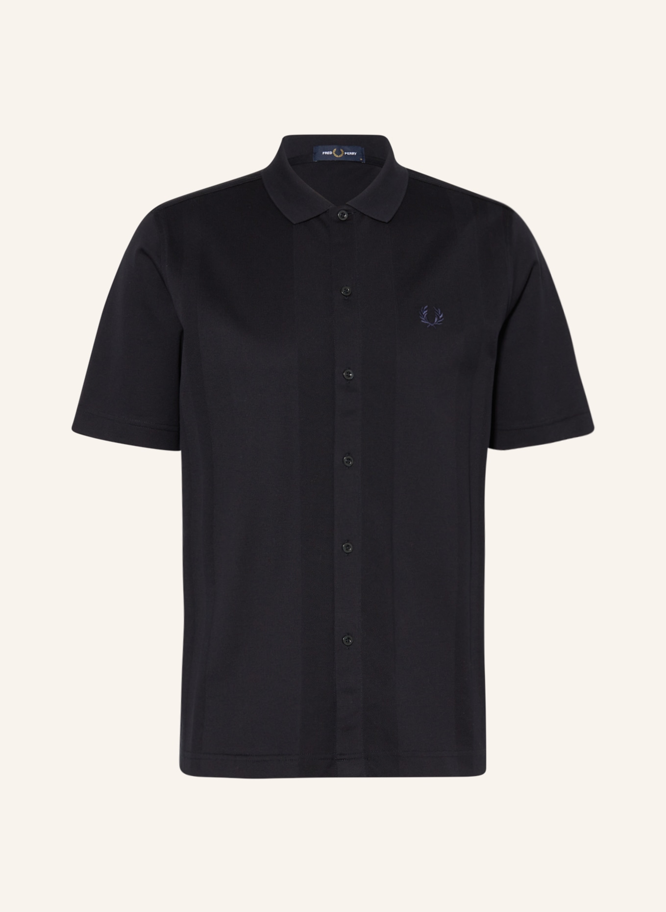 FRED PERRY Short sleeve shirt regular fit, Color: DARK BLUE (Image 1)