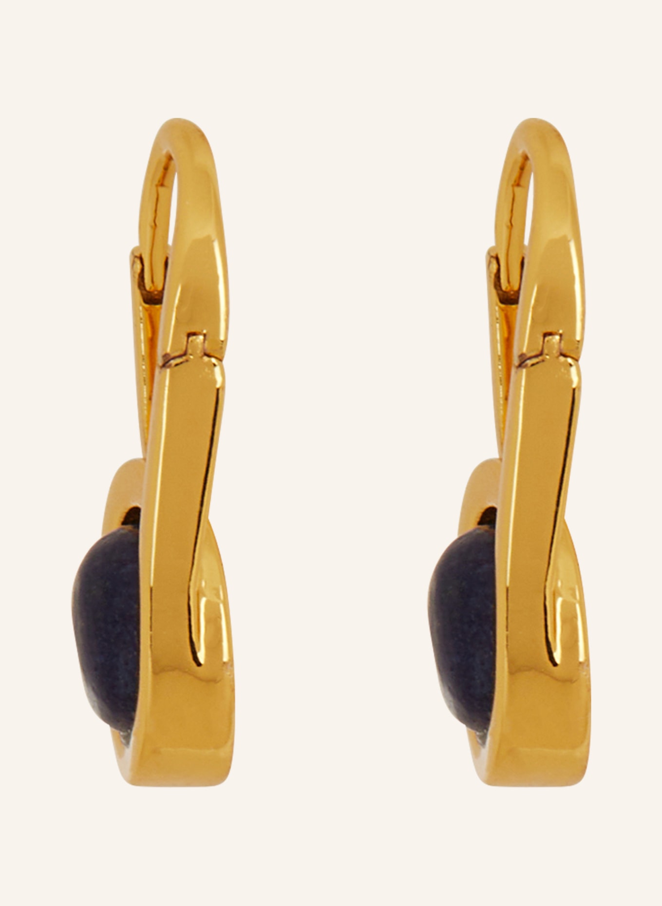 ZIMMERMANN Ohrringe TWISTED PIN, Farbe: GOLD/ BLAU (Bild 2)