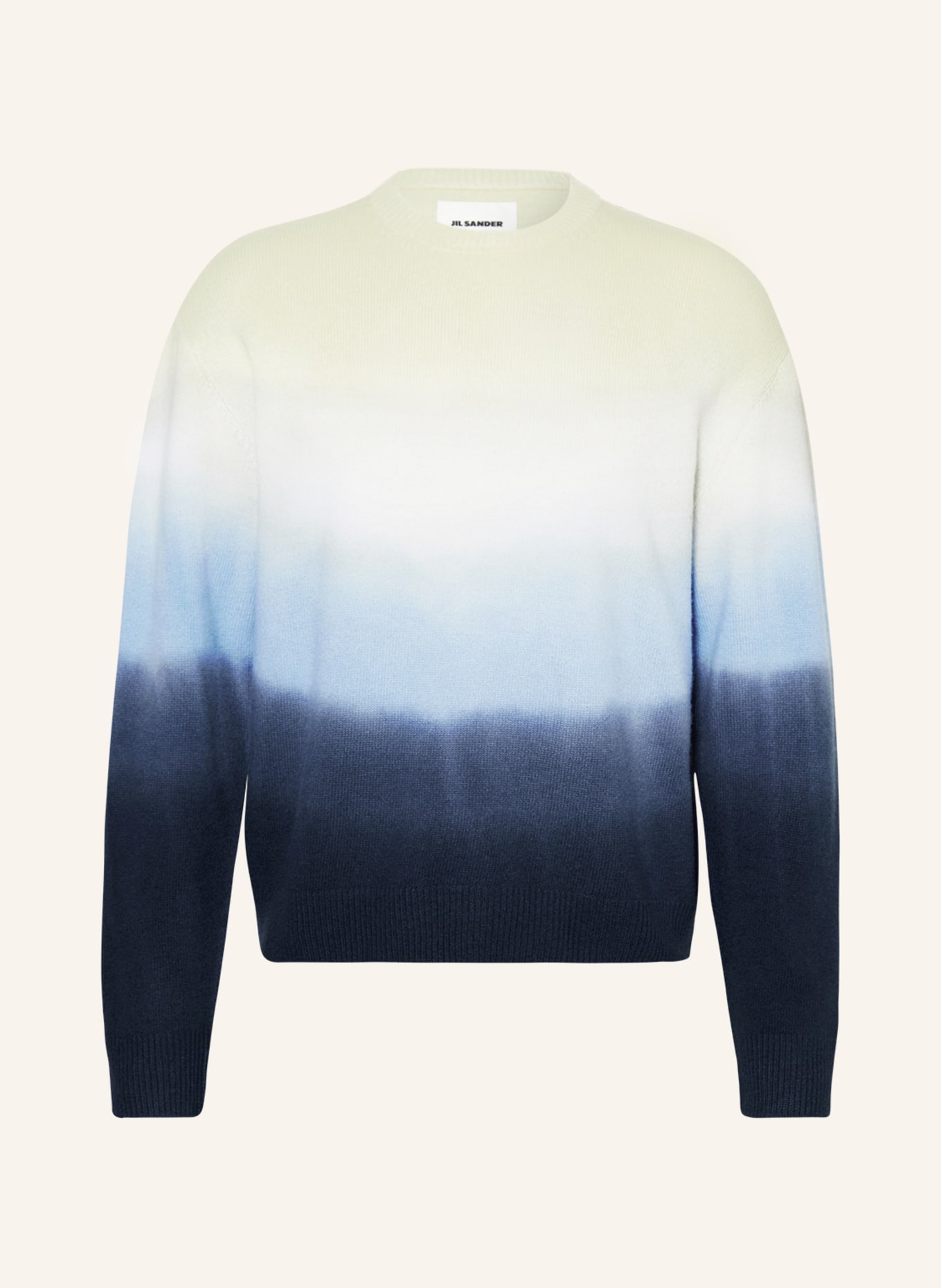 JIL SANDER Sweater, Color: LIGHT YELLOW/ LIGHT BLUE/ BLUE (Image 1)