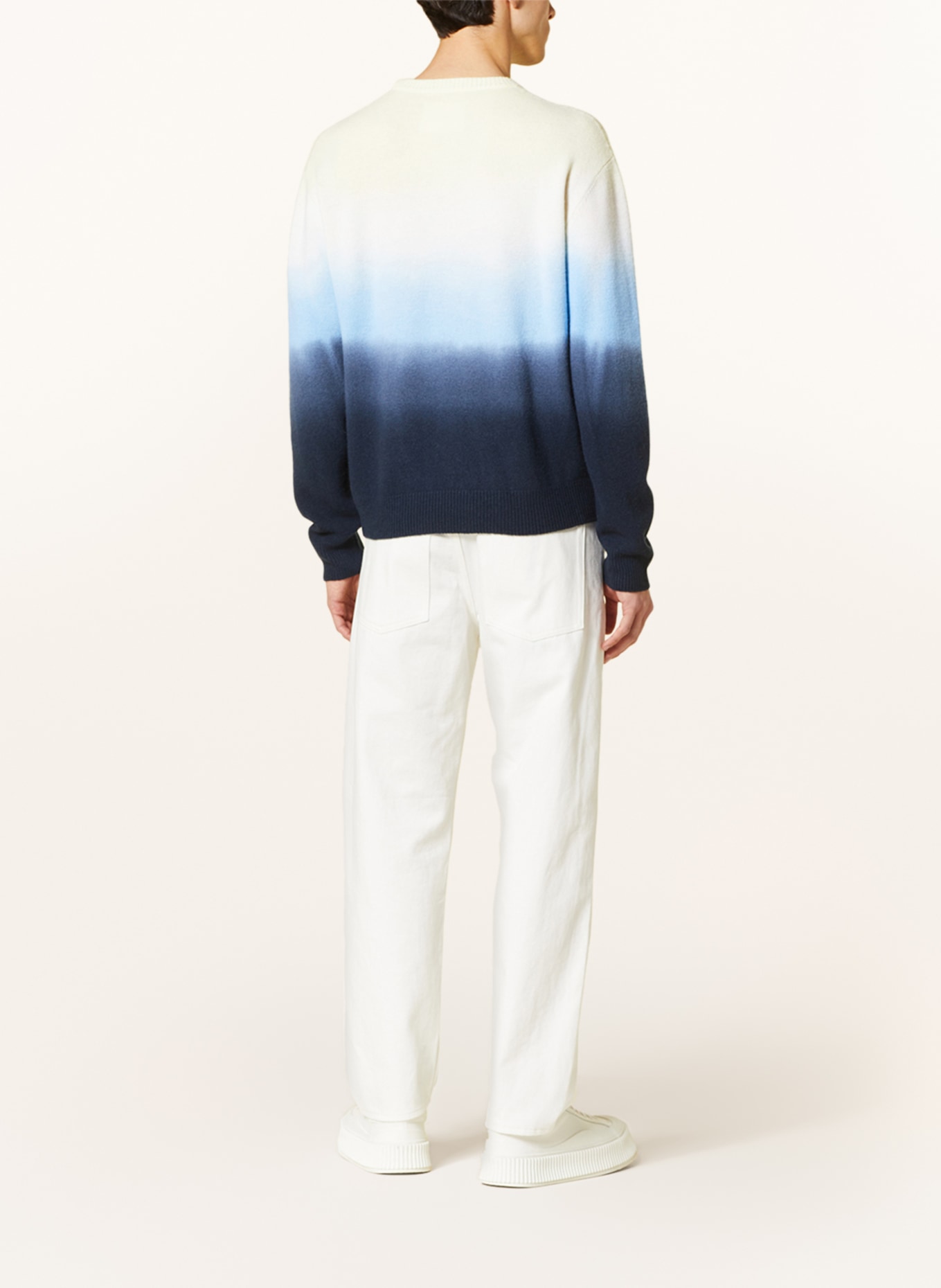 JIL SANDER Sweater, Color: LIGHT YELLOW/ LIGHT BLUE/ BLUE (Image 3)