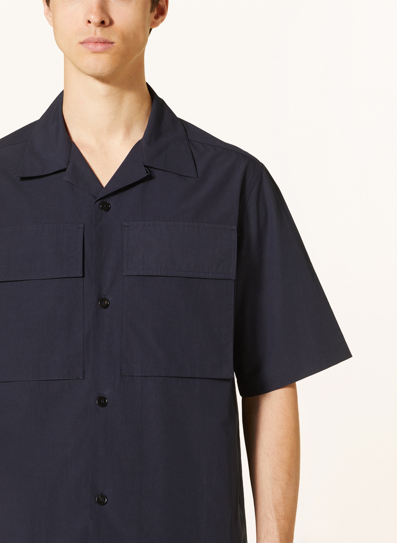 JIL SANDER Resort shirt comfort fit, Color: DARK BLUE (Image 4)