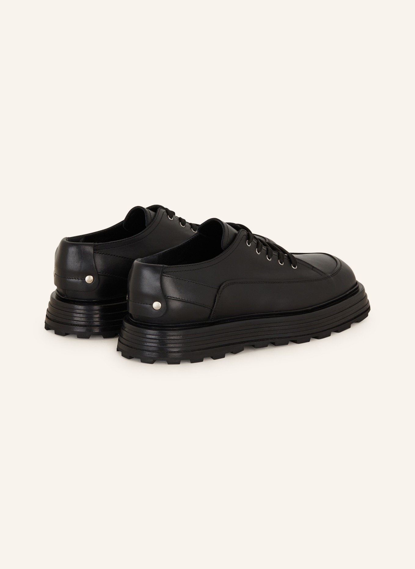 JIL SANDER Platform lace-up shoes, Color: BLACK (Image 2)