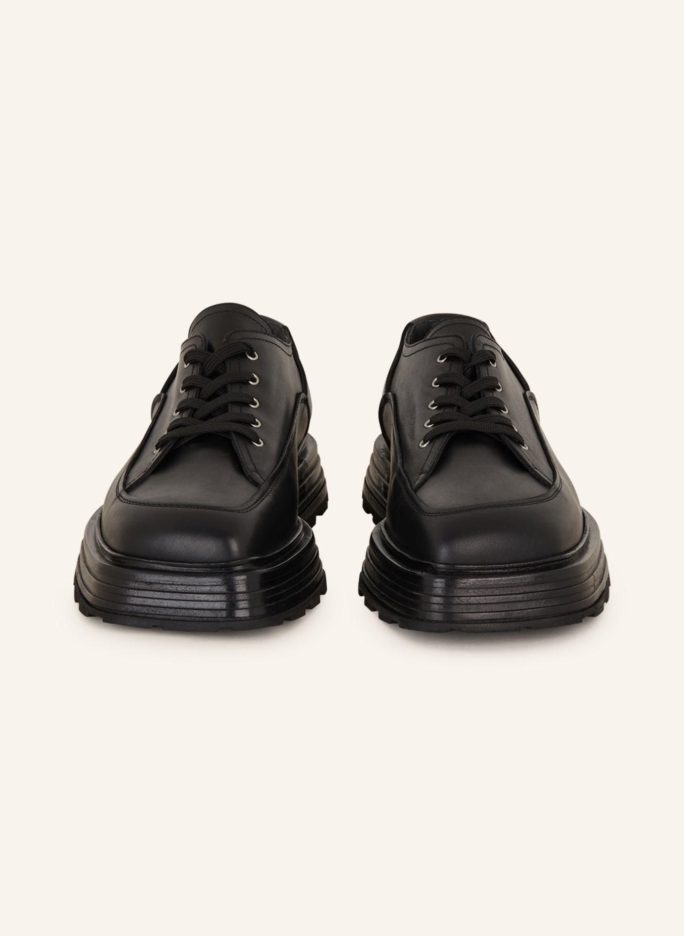 JIL SANDER Platform lace-up shoes, Color: BLACK (Image 3)