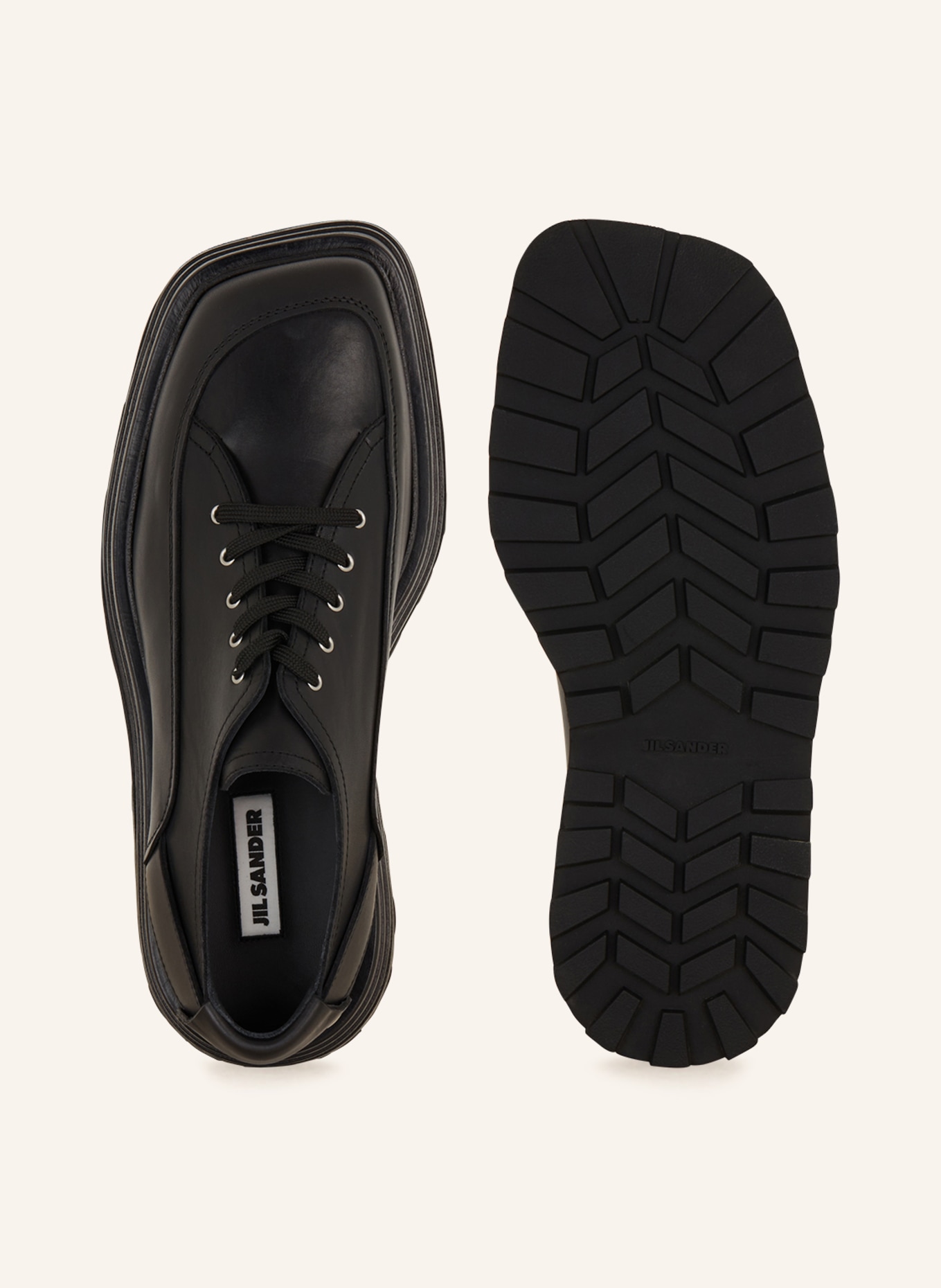JIL SANDER Platform lace-up shoes, Color: BLACK (Image 5)