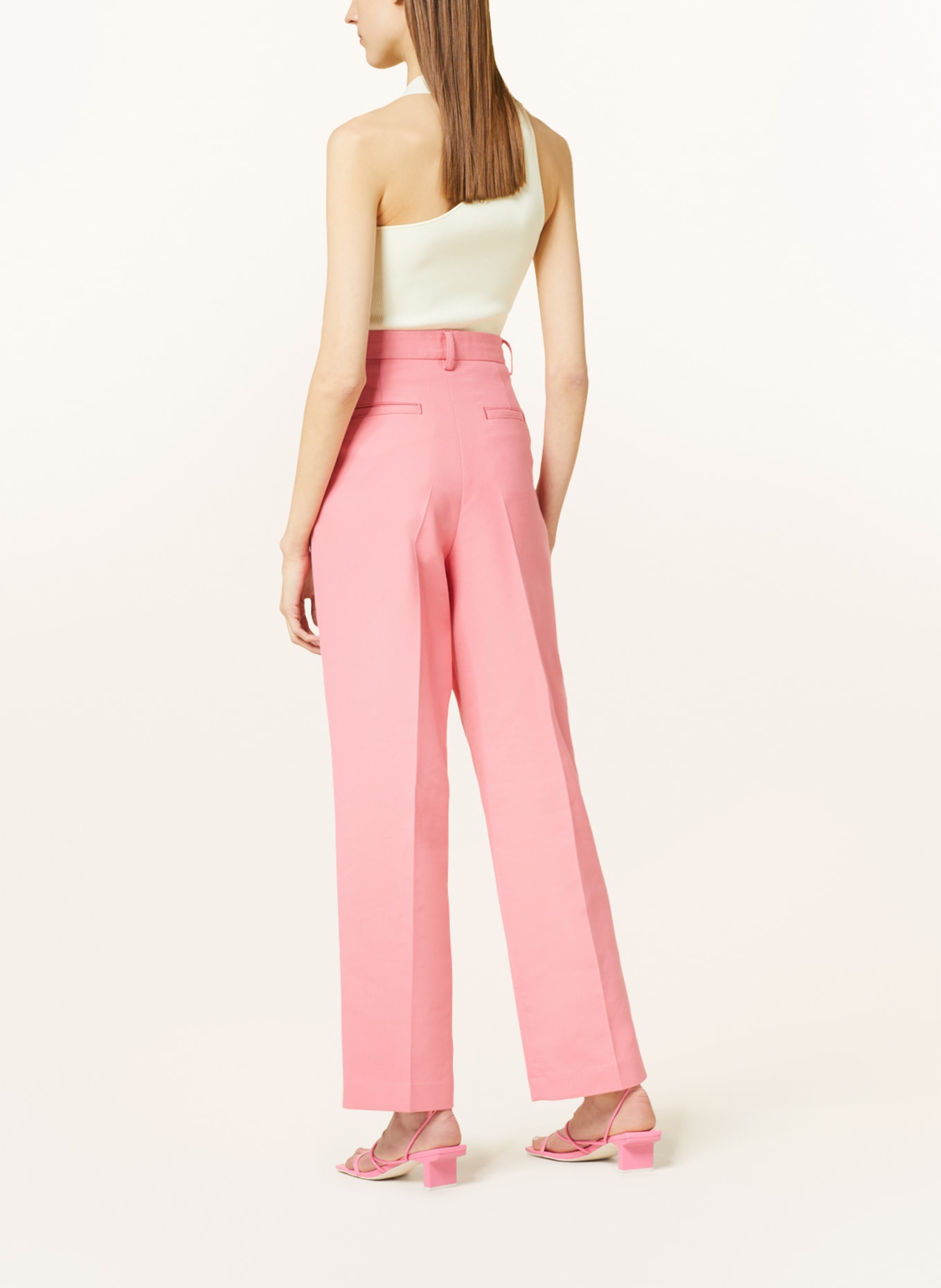 SEE BY CHLOÉ Wide leg trousers: PINK