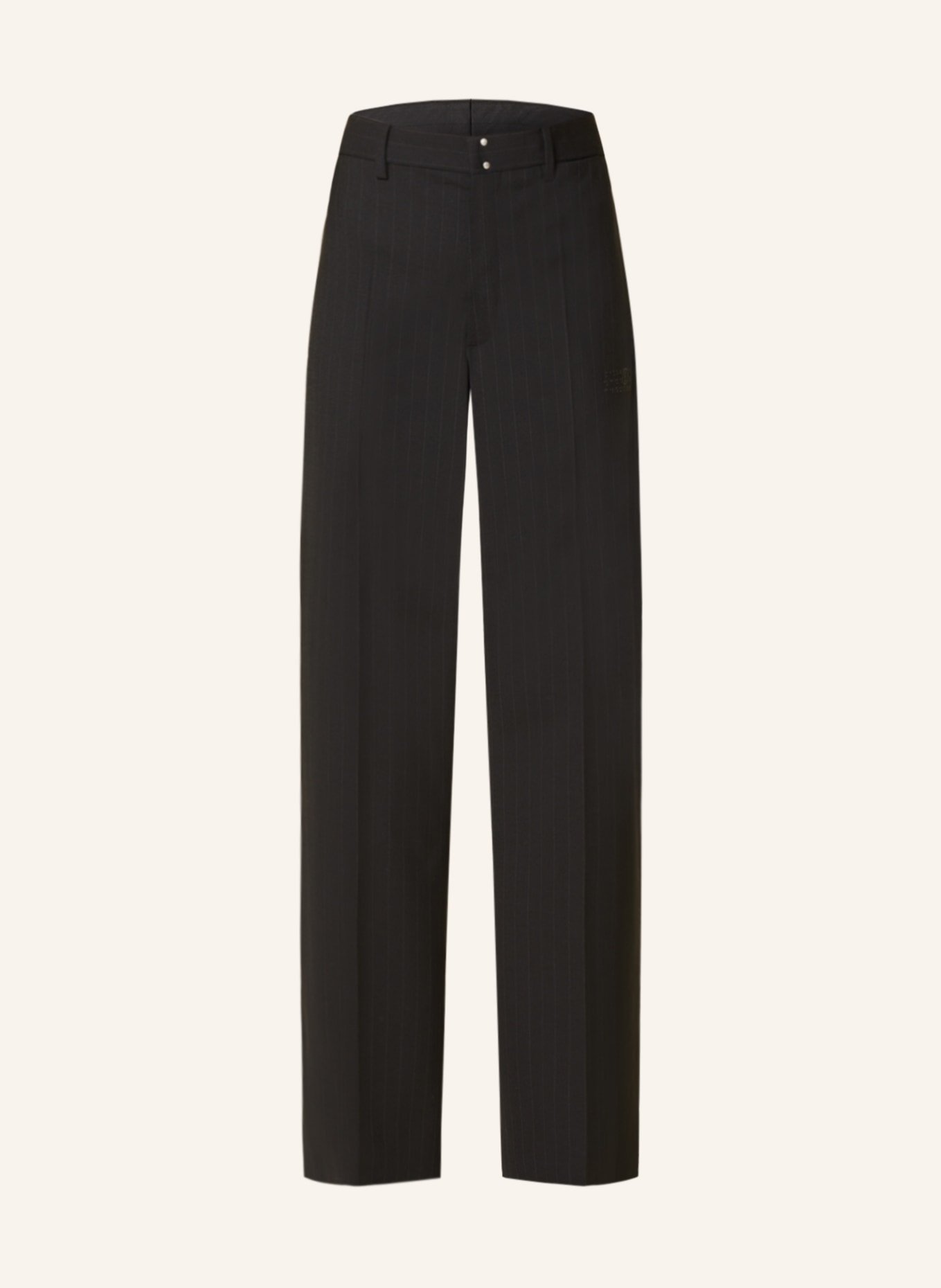 MM6 Maison Margiela Wide leg trousers, Color: BLACK/ GRAY (Image 1)