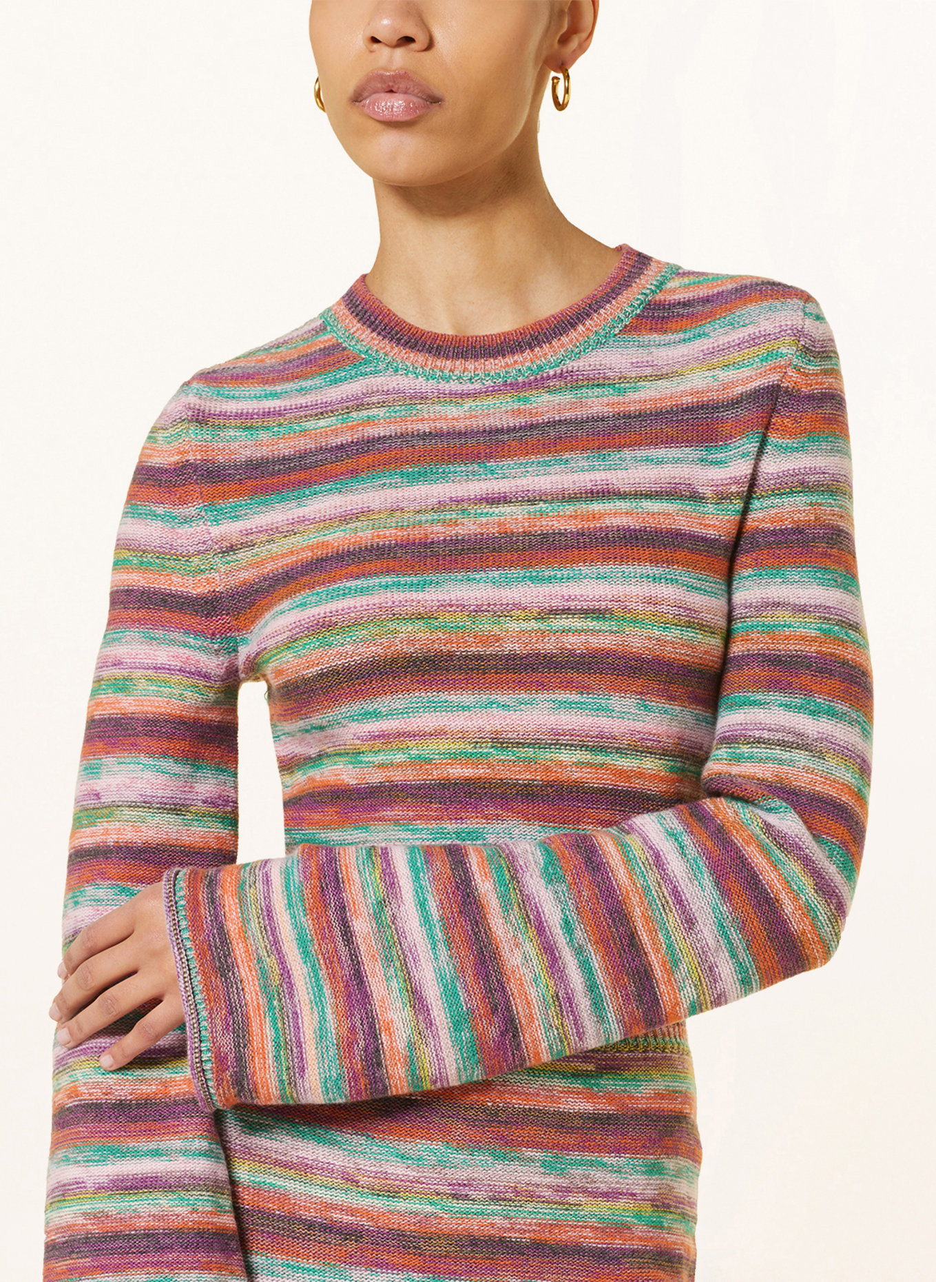 Chloé Cropped sweater, Color: ORANGE/ PURPLE/ GREEN (Image 4)