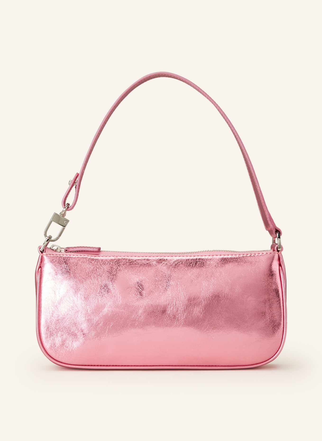 BY FAR RACHEL PATENT LEATHER BAG - BABY PINK